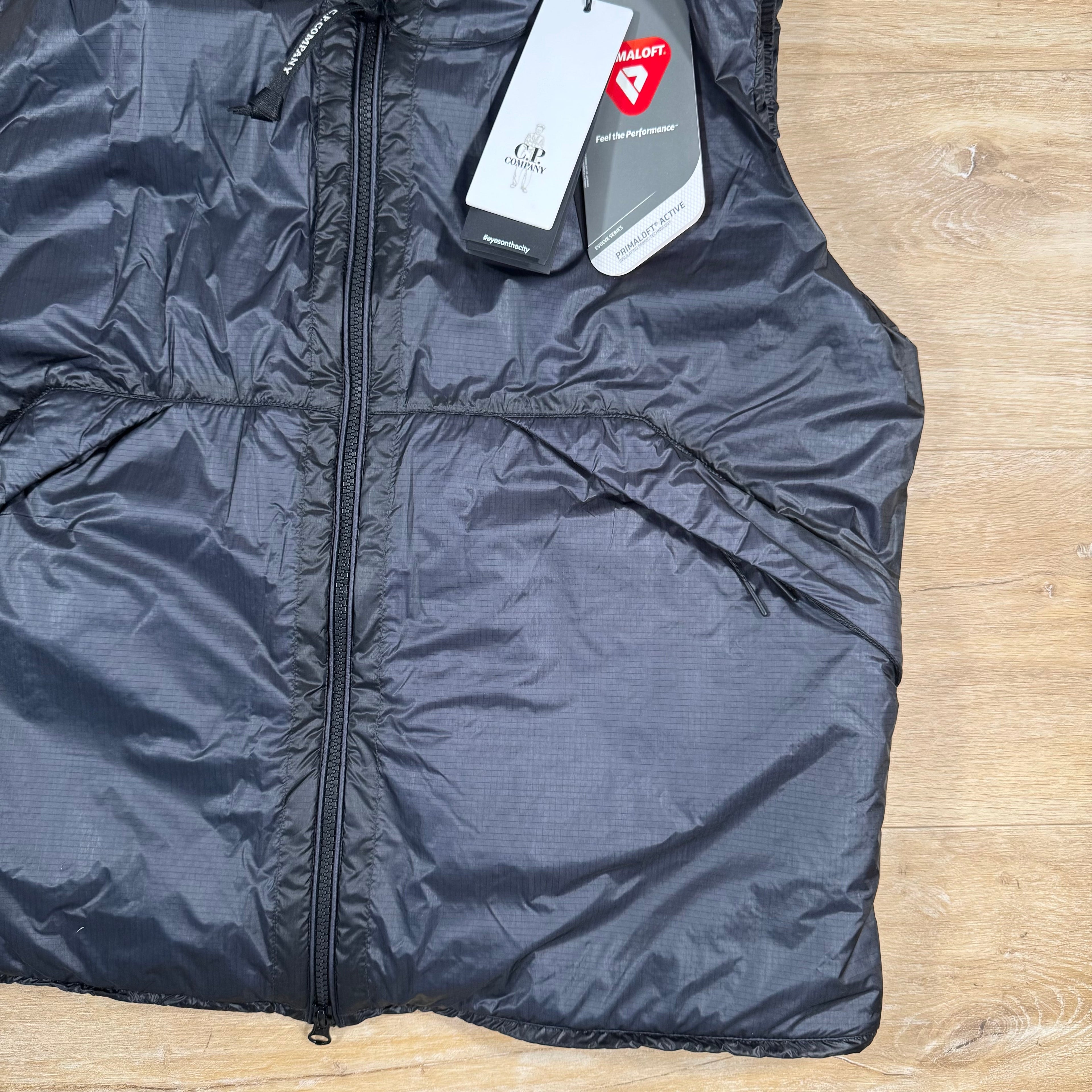 CP Company Nada Shell Primaloft Goggle Vest in Navy -Usfansport