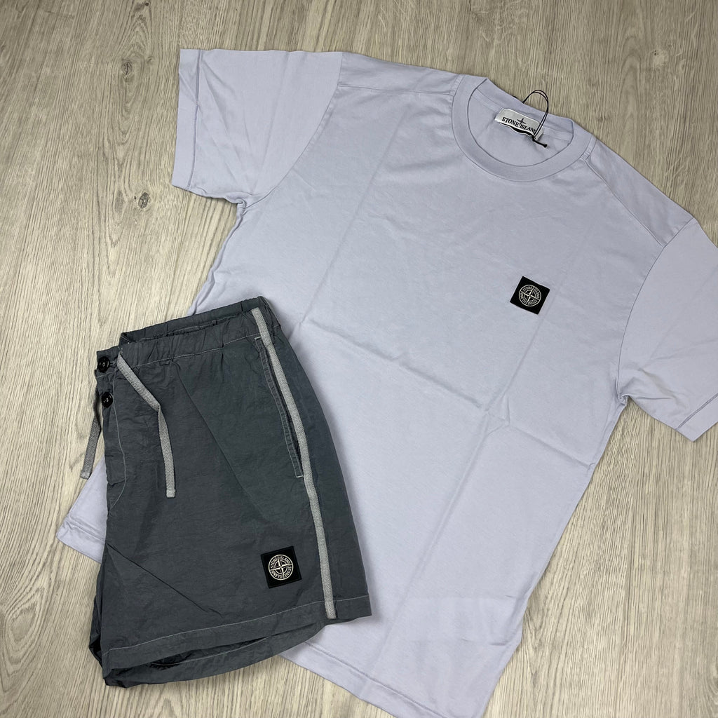 Stone Island Holiday Set - Lilac/Avio Blue -Usfansport