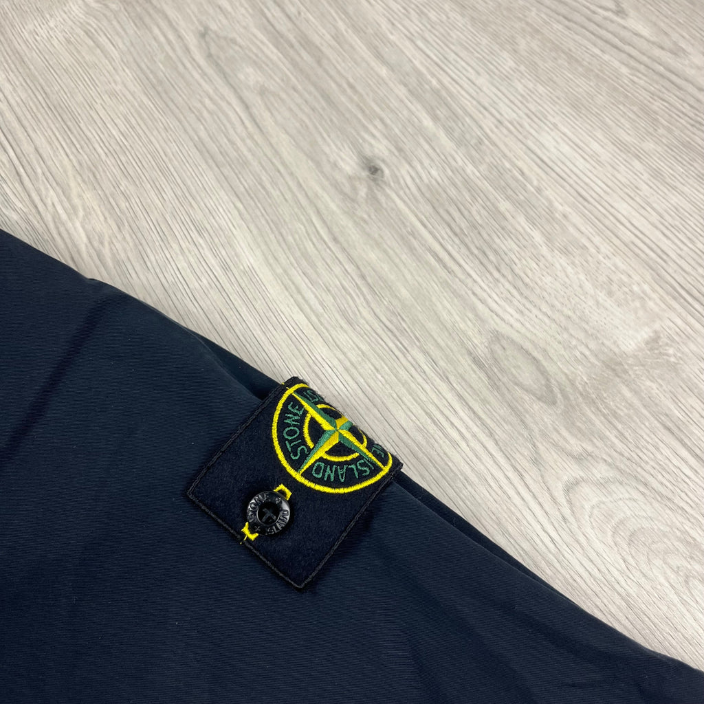 Stone Island Zip Overshirt - Navy -Usfansport