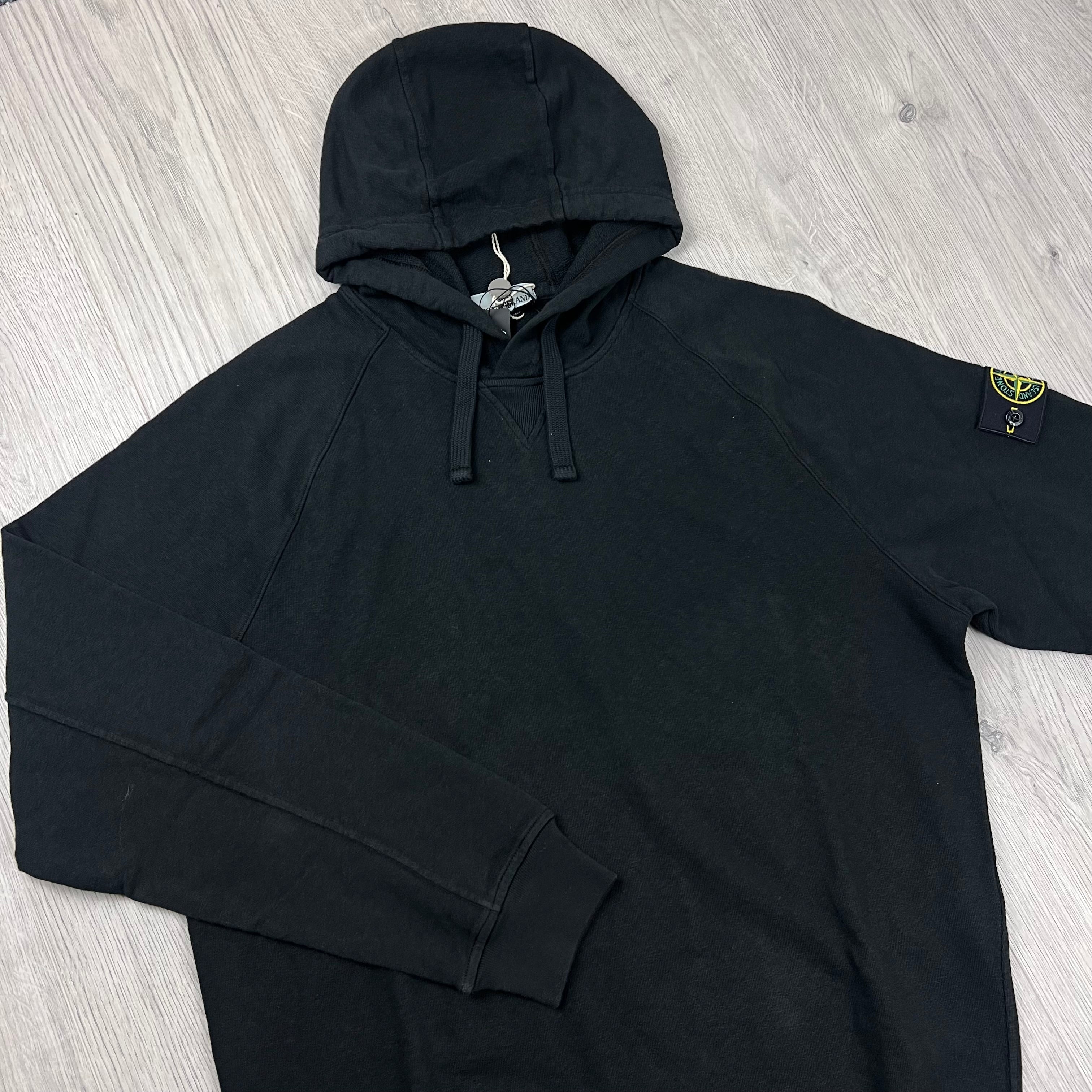 Stone Island Dyed Hoodie - Black -Usfansport