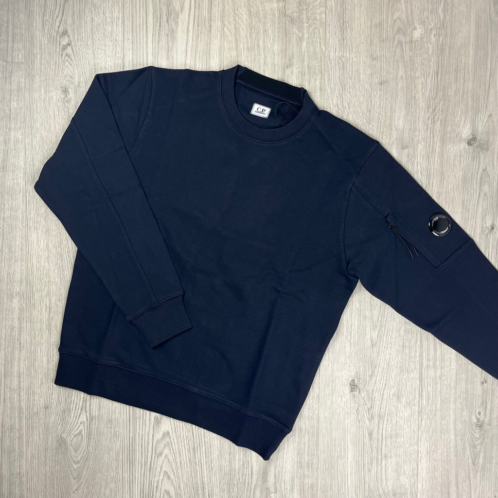 CP Company Raised Fleece Sweatshirt - Navy -Usfansport
