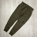 CP Company Raised Fleece Sweatpants - Ivy Green -Usfansport