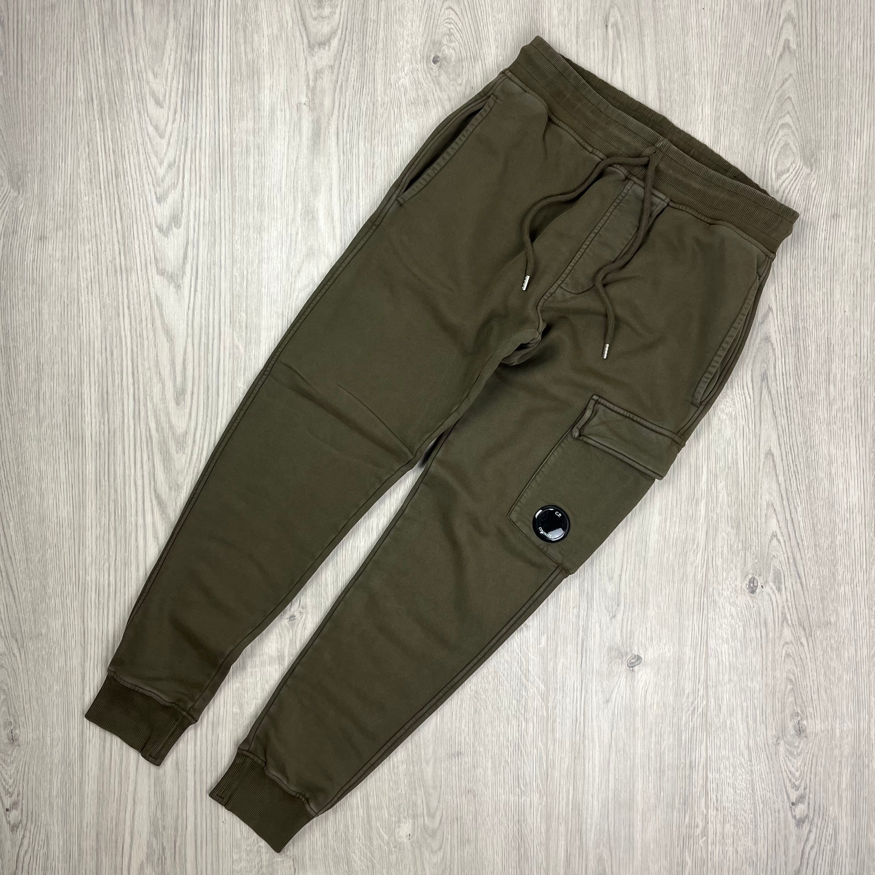CP Company Raised Fleece Sweatpants - Ivy Green -Usfansport
