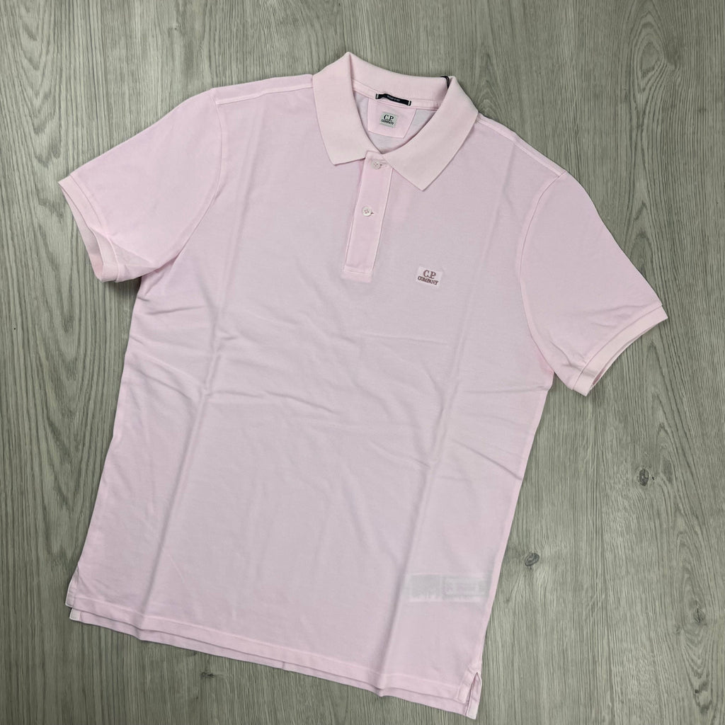 CP Company Piquet Polo Shirt - Pink -Usfansport