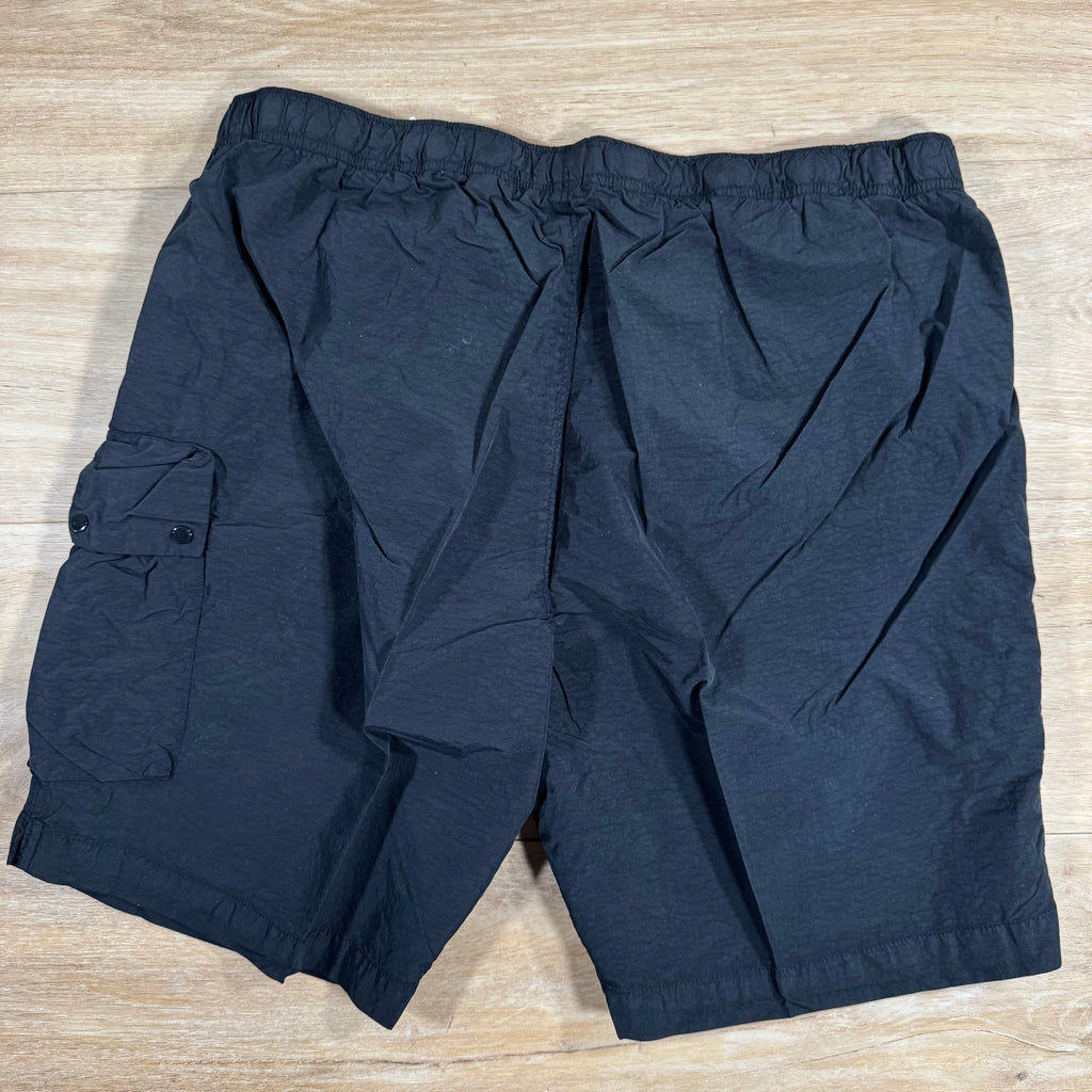 CP Company Flatt Nylon Cargo Lens Swim Shorts in Black -Usfansport