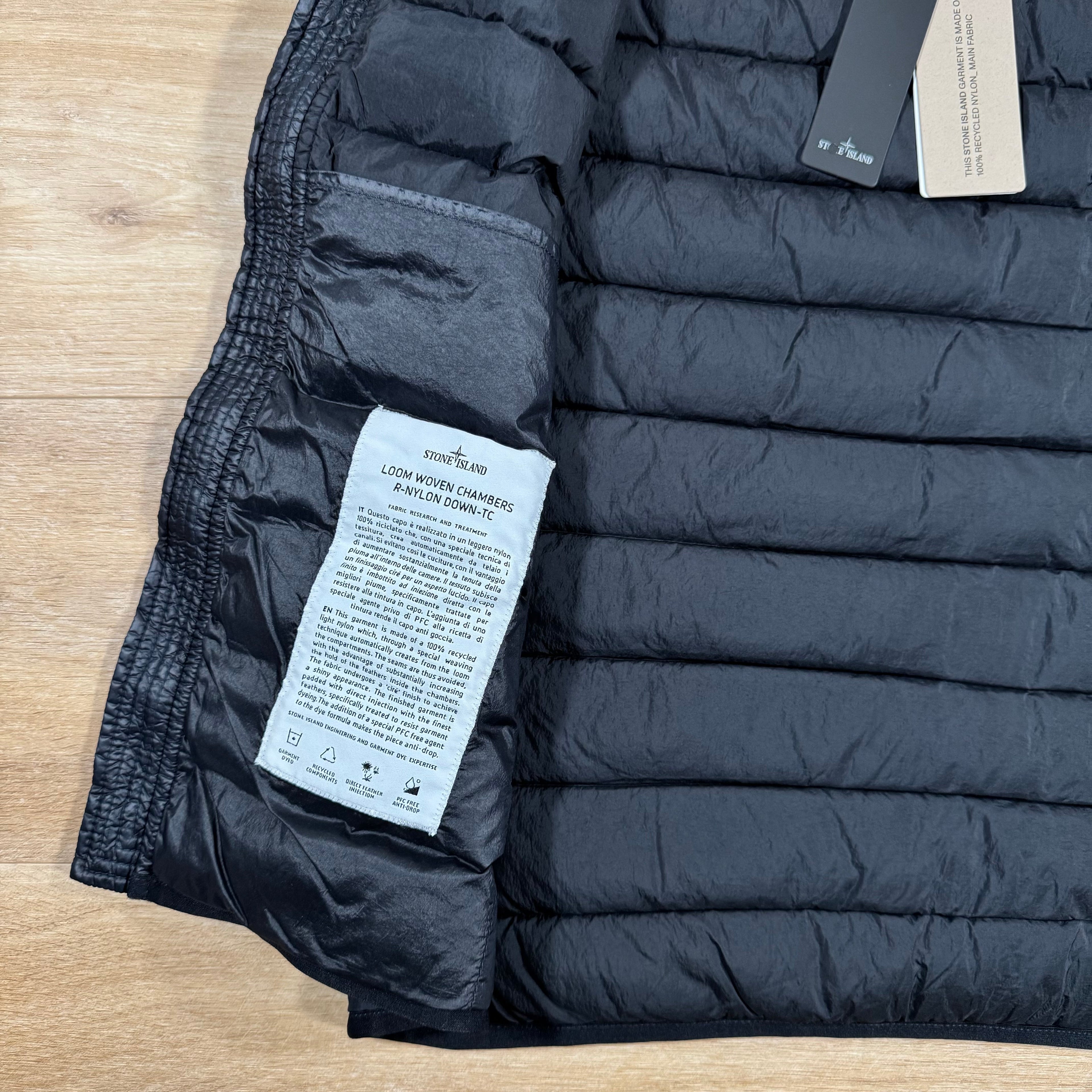 Stone Island Nylon Down-TC Vest in Navy -Usfansport