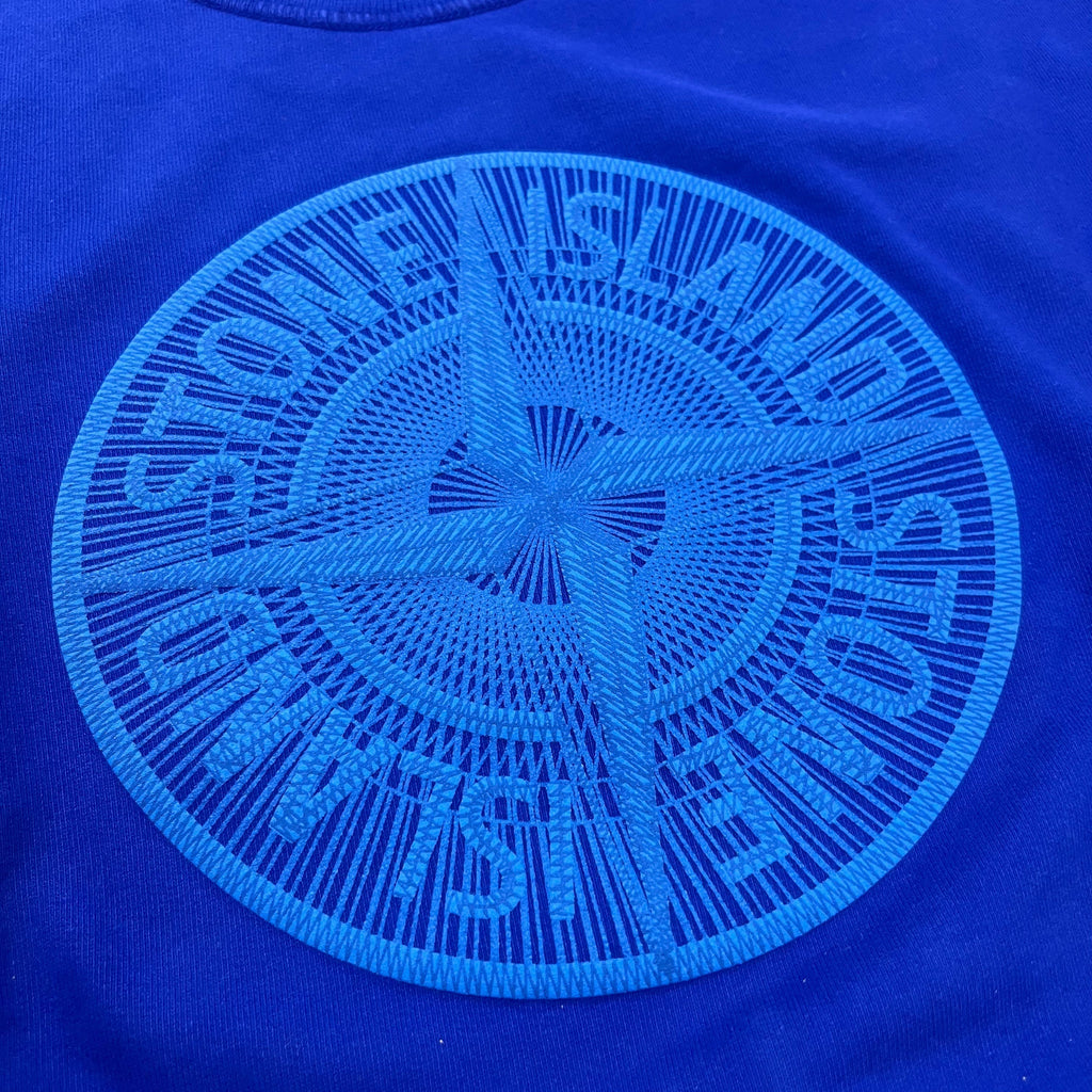 Stone Island Embroidered Sweatshirt - Blue -Usfansport