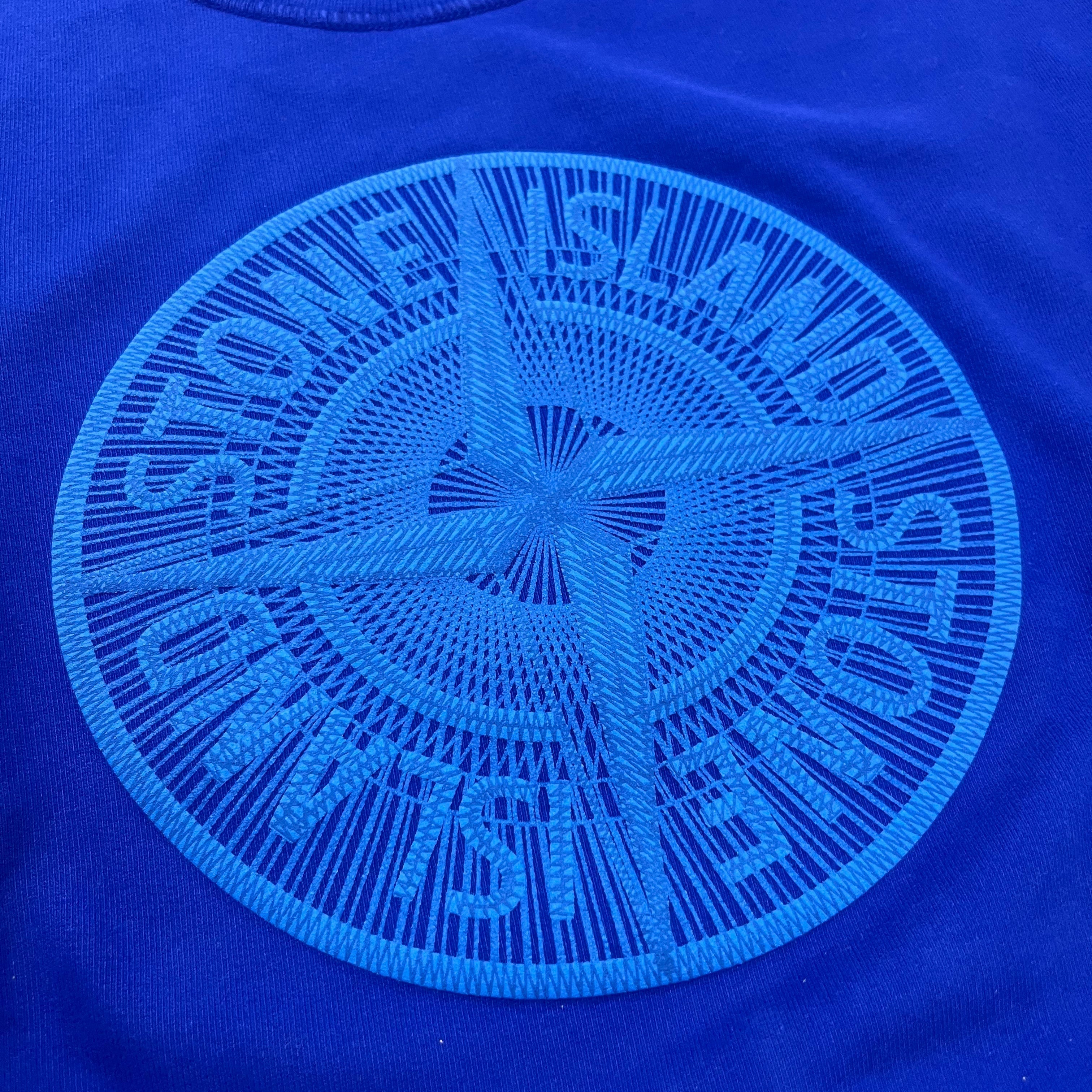 Stone Island Embroidered Sweatshirt - Blue -Usfansport