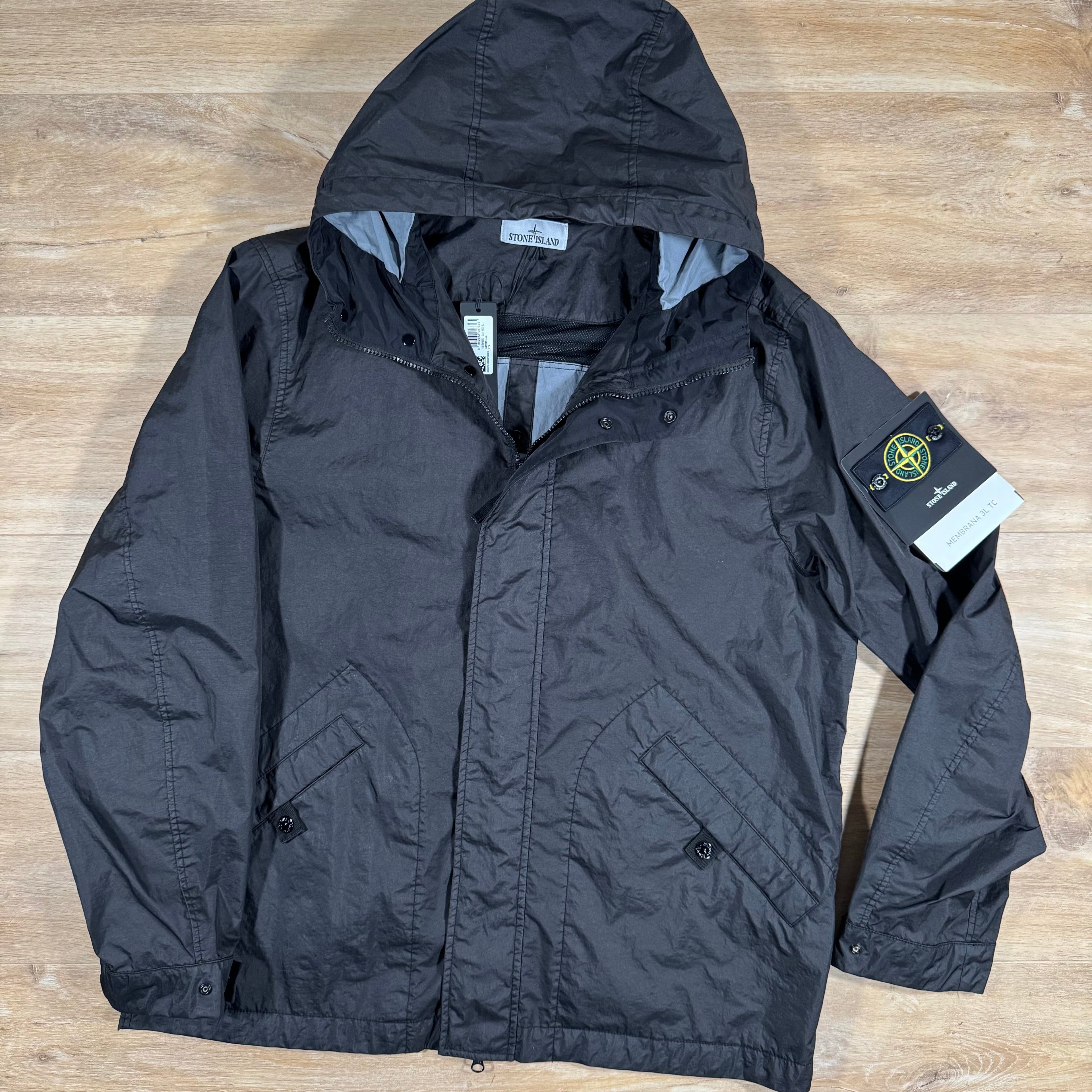 Stone Island Membrana 3L TC Jacket in Black -Usfansport