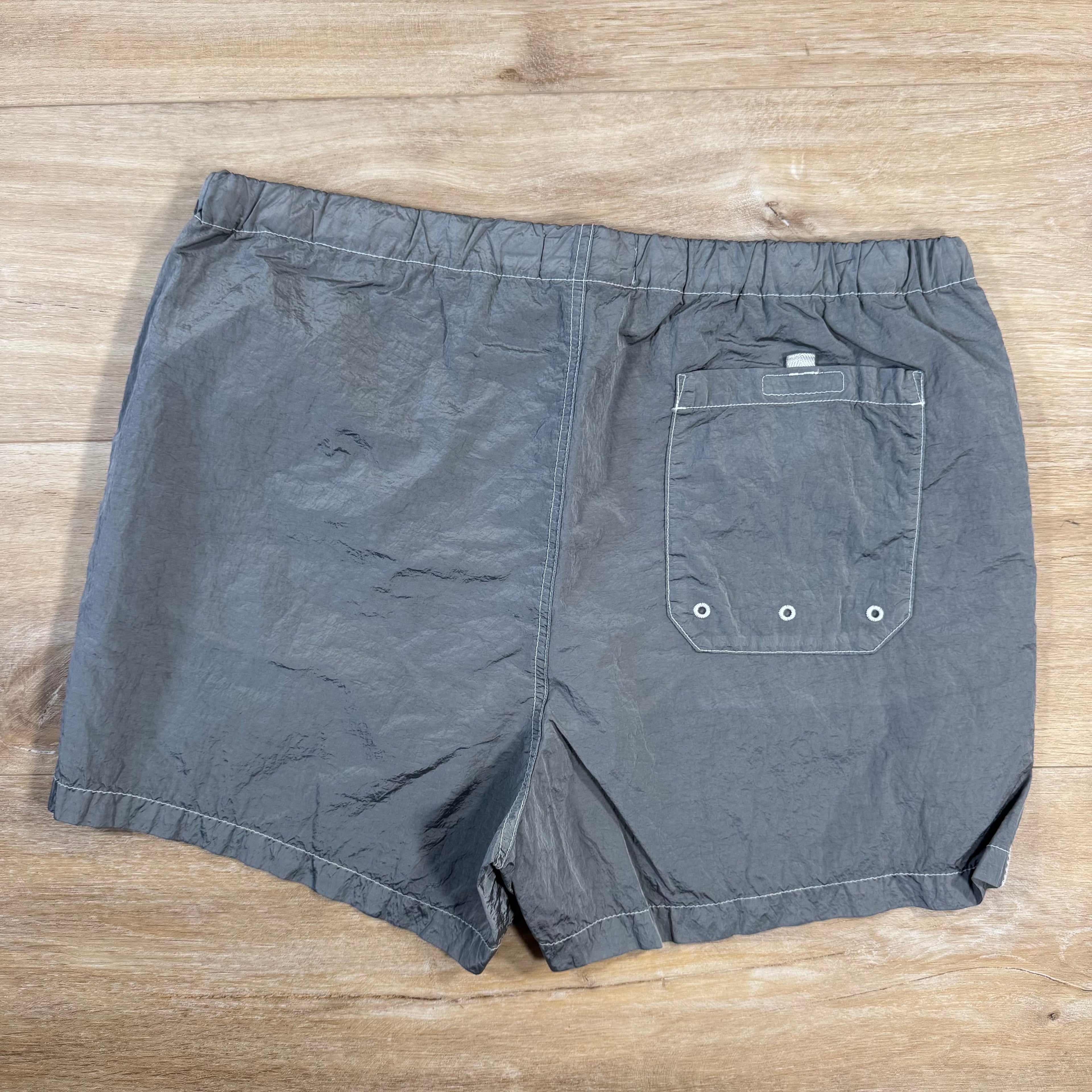 Stone Island Nylon Metal Button Swim Shorts in Pearl Grey -Usfansport