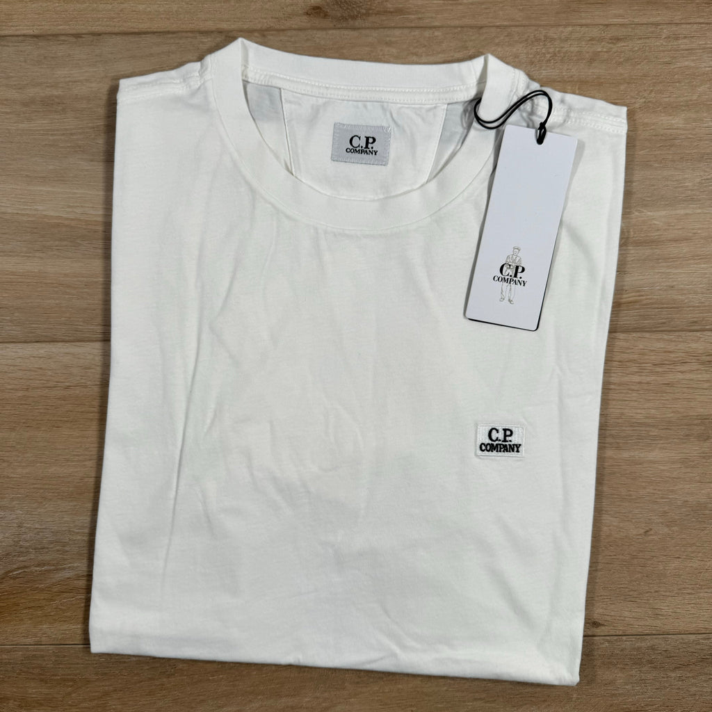 CP Company Logo Patch T-Shirt in Gauze White -Usfansport