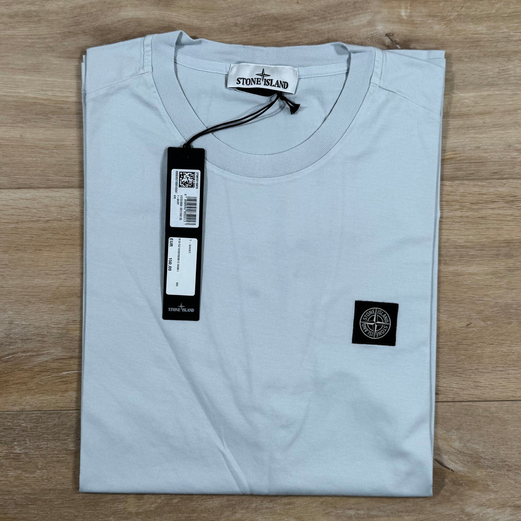 Stone Island Patch Logo T-Shirt in Sky Blue -Usfansport