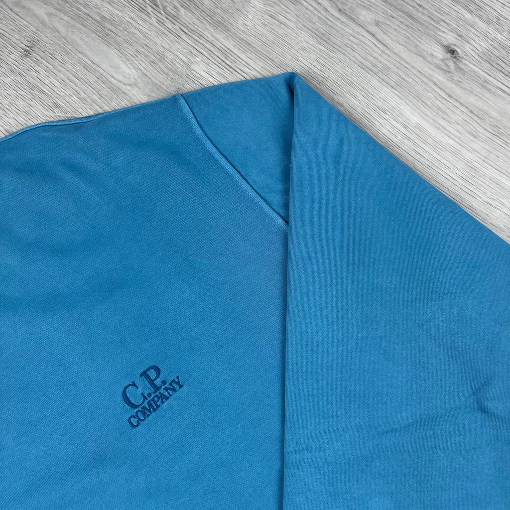 CP Company Patch Sweatshirt - Aegean Blue -Usfansport