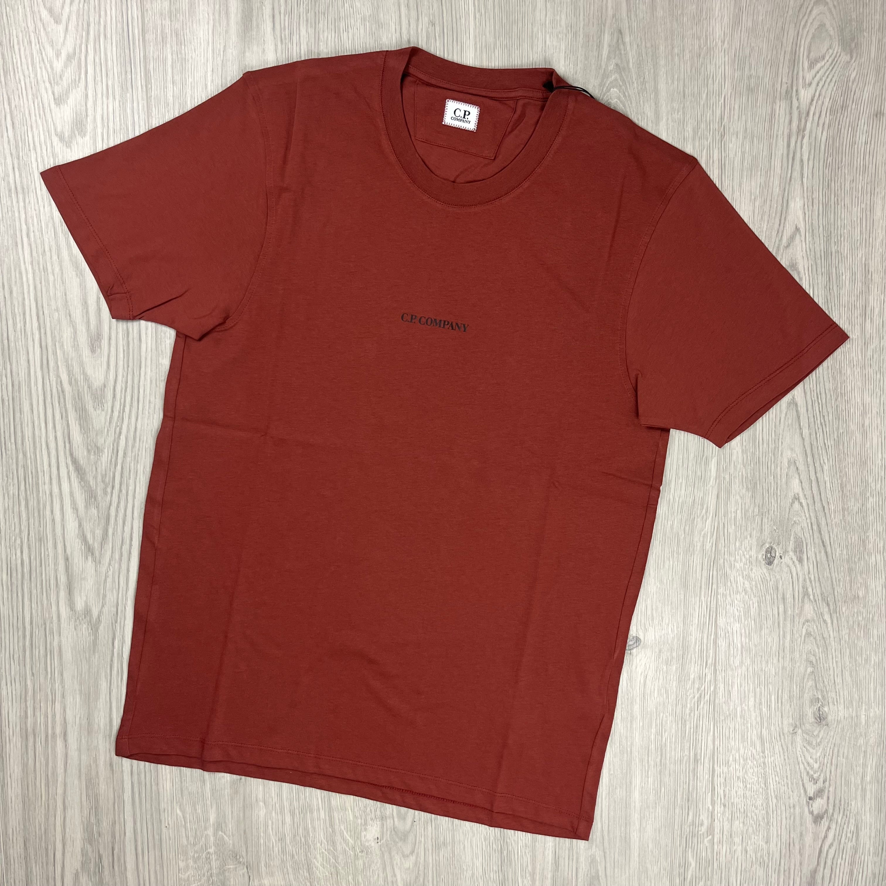 CP Company Printed T-Shirt - Henna -Usfansport