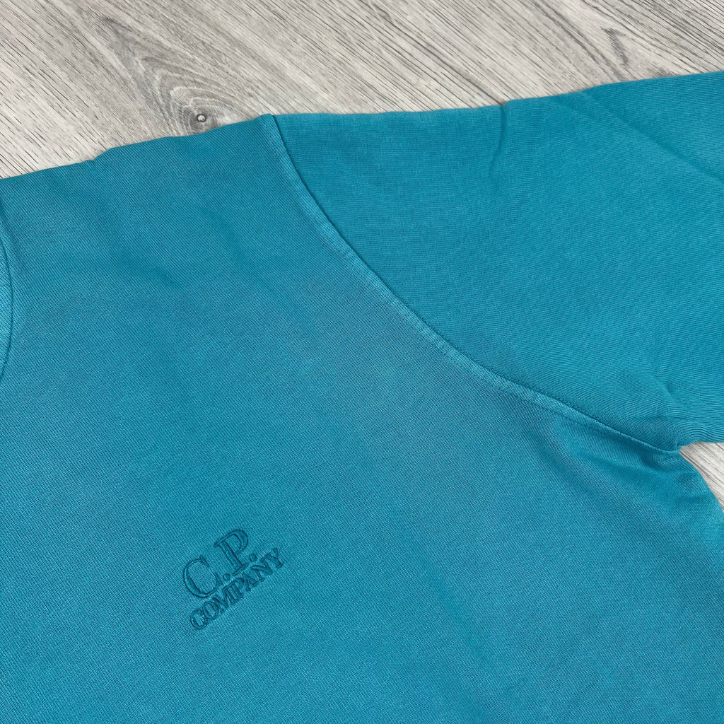 CP Company Patch Sweatshirt - Tile Blue -Usfansport