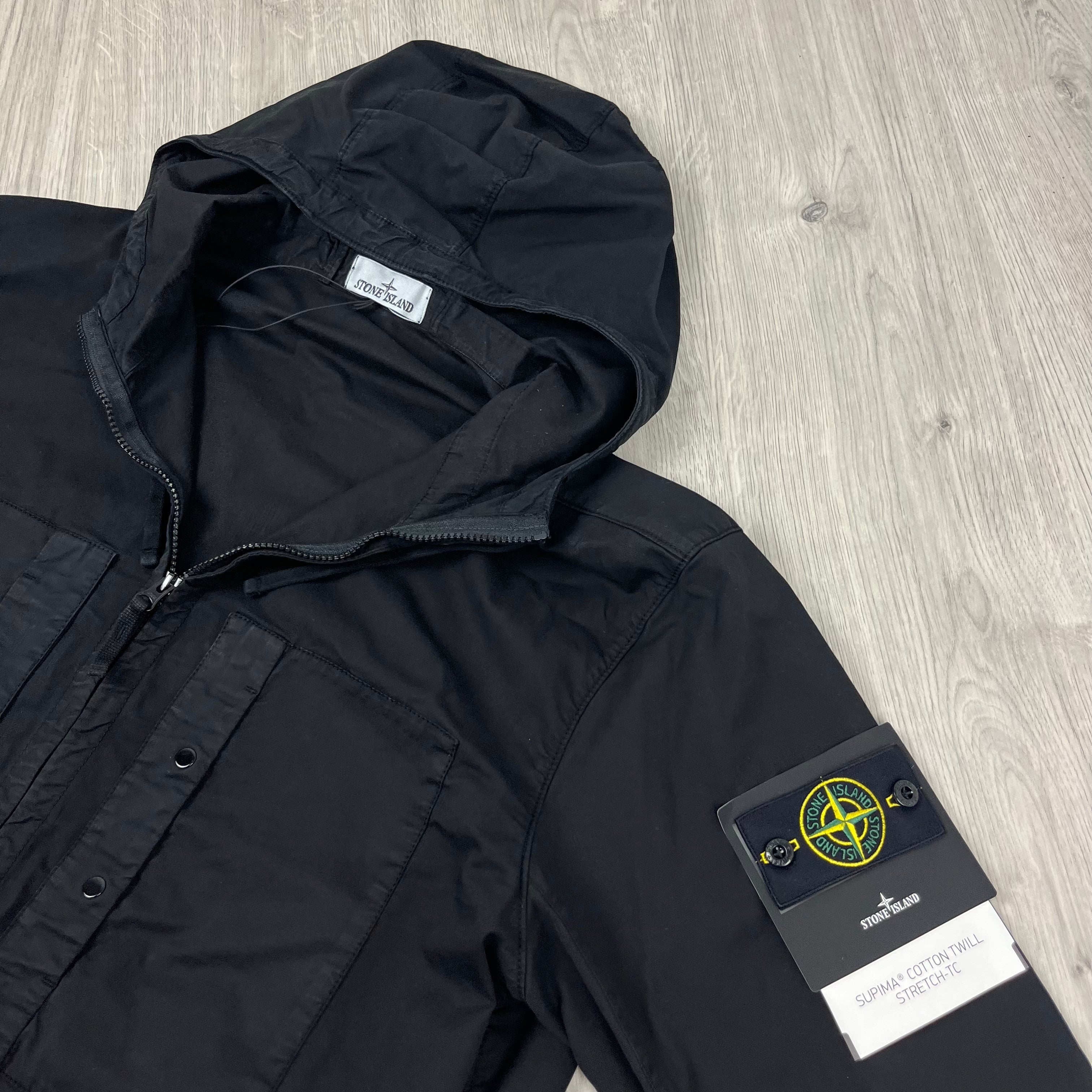 Stone Island Supima Jacket - Black -Usfansport