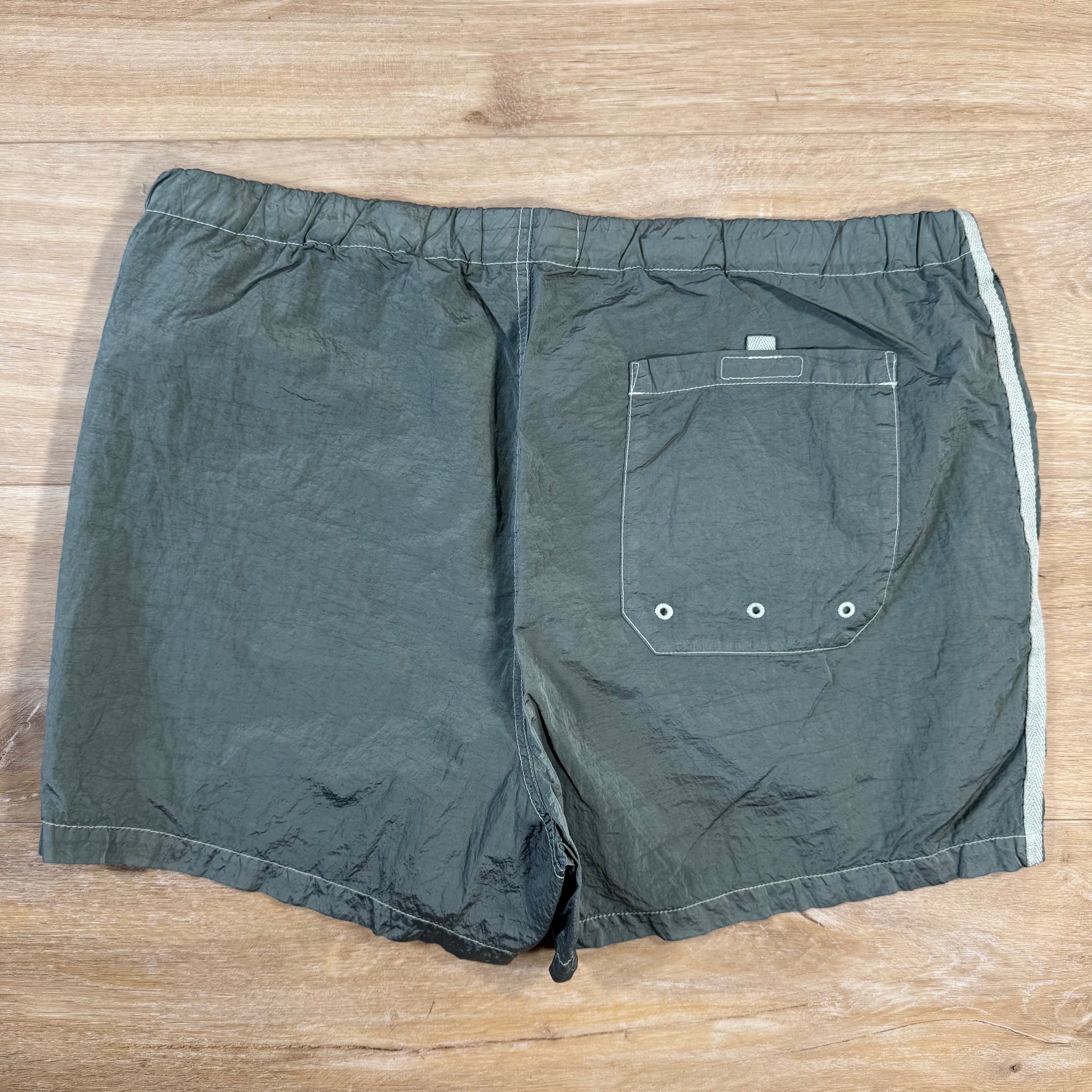 Stone Island Nylon Metal Button Swim Shorts in Sage Green -Usfansport