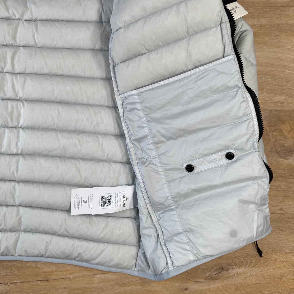 Stone Island Loom Woven Nylon Down-TC Jacket in Sky Blue -Usfansport