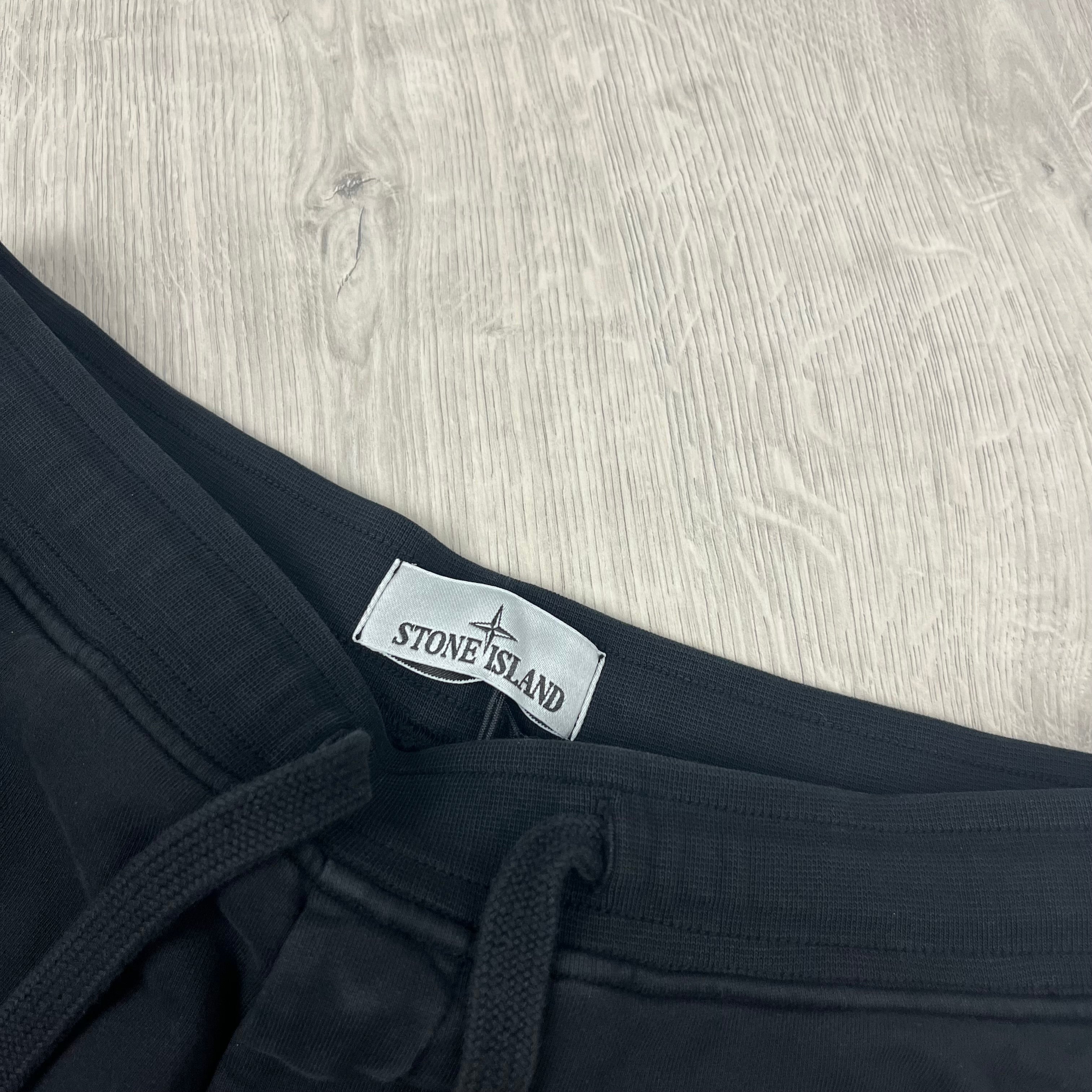 Stone Island Jersey Shorts - Black -Usfansport