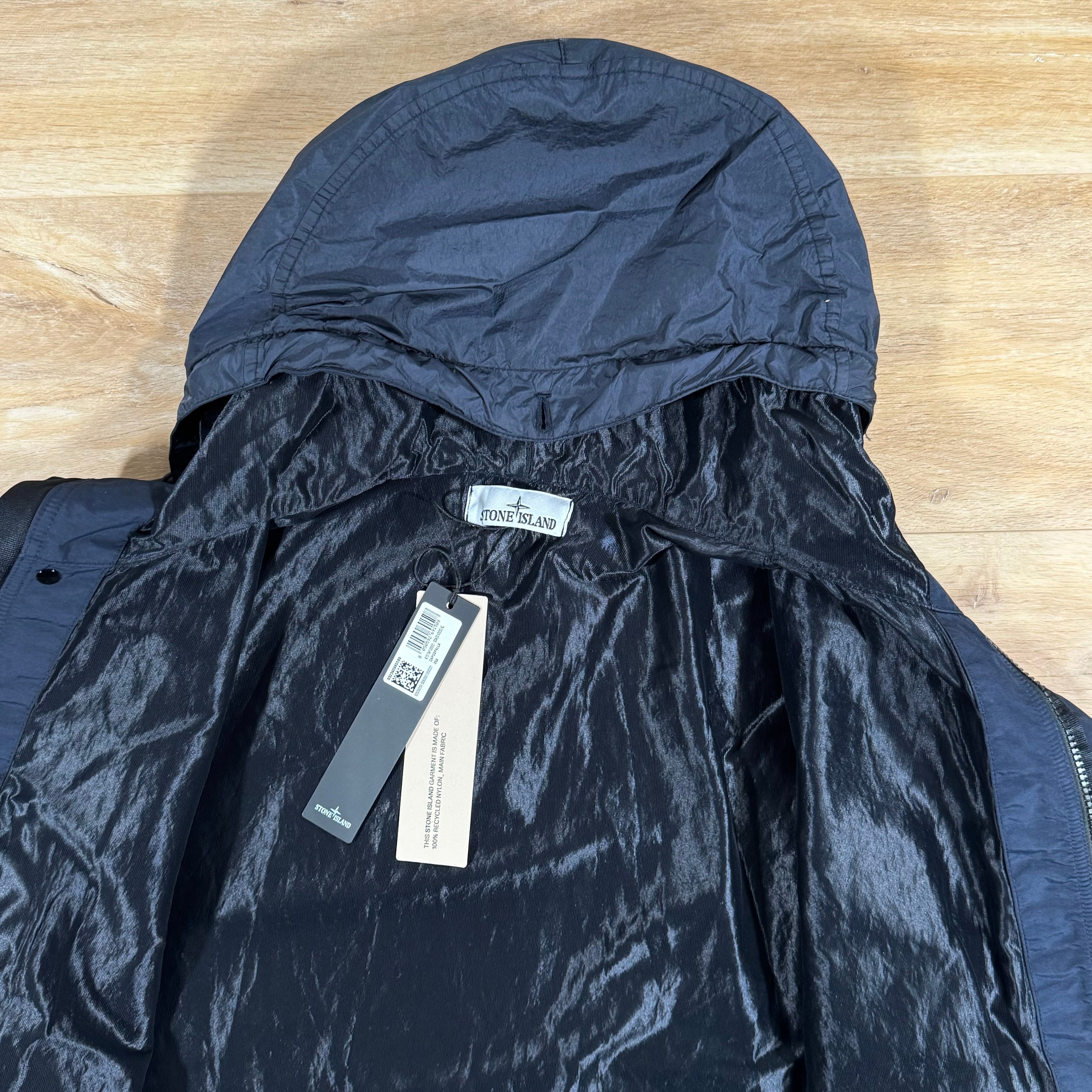 Stone Island Crinkle Reps R-NY Jacket in Navy -Usfansport