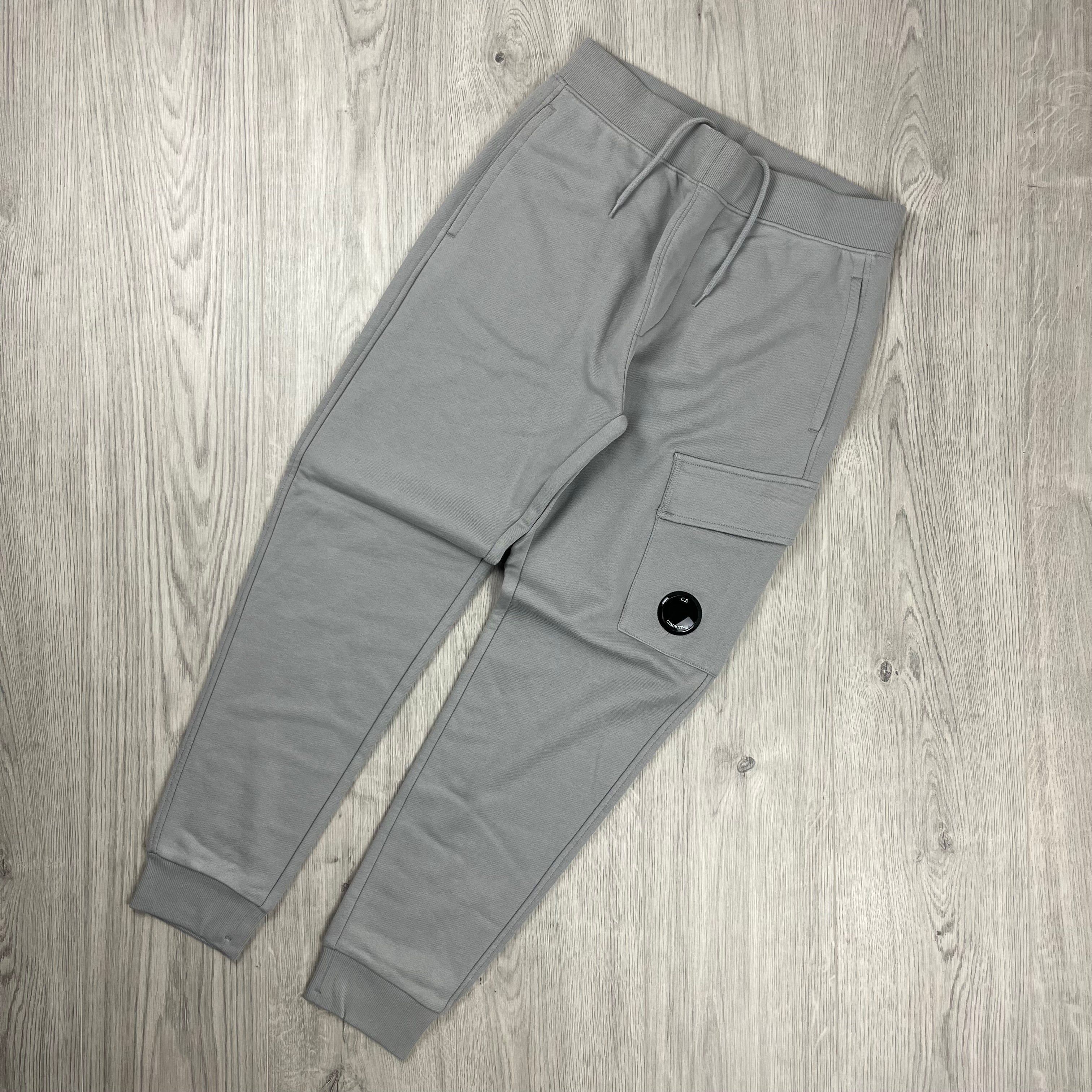CP Company Raised Fleece Sweatpants - Drizzle -Usfansport