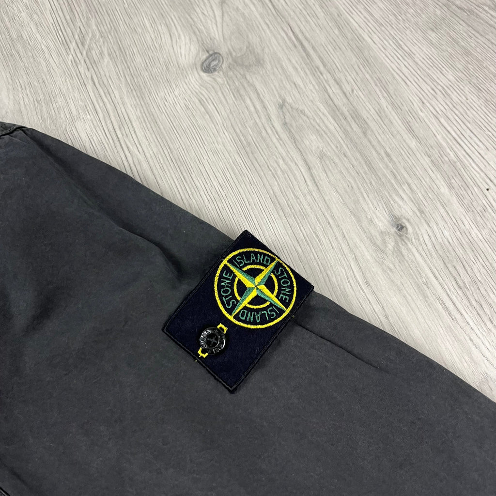 Stone Island Zip Overshirt - Charcoal -Usfansport