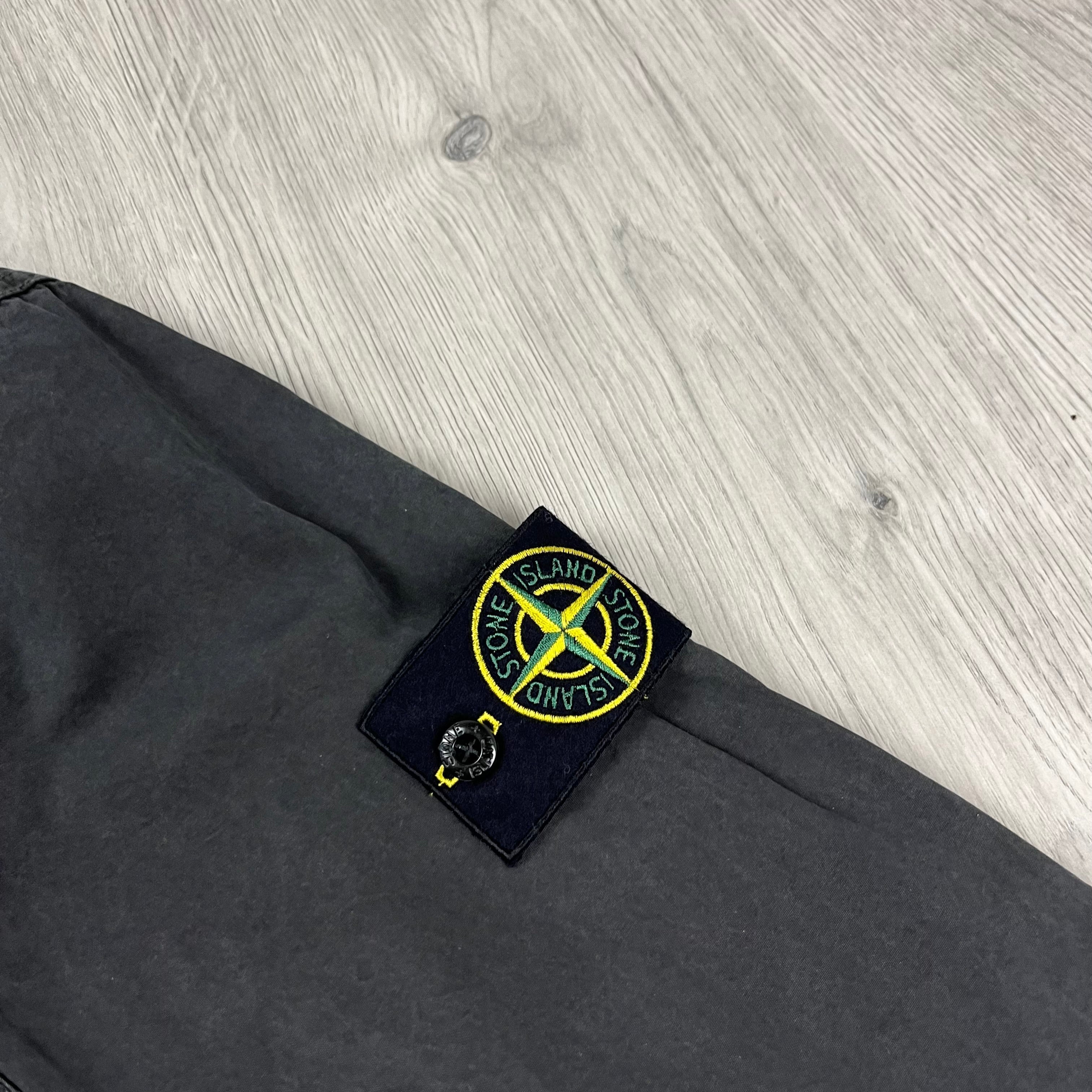 Stone Island Zip Overshirt - Charcoal -Usfansport
