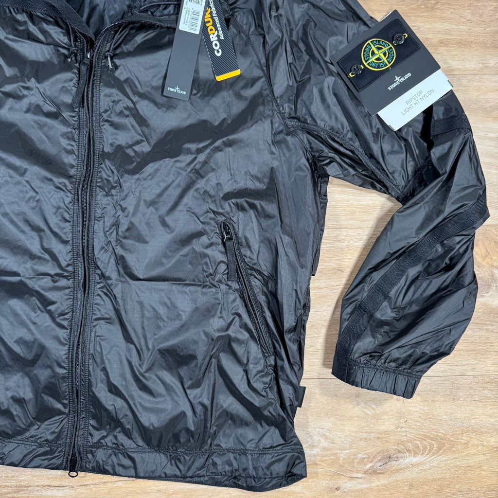 Stone Island Ripstop Light HT Nylon Jacket in Lead Grey -Usfansport