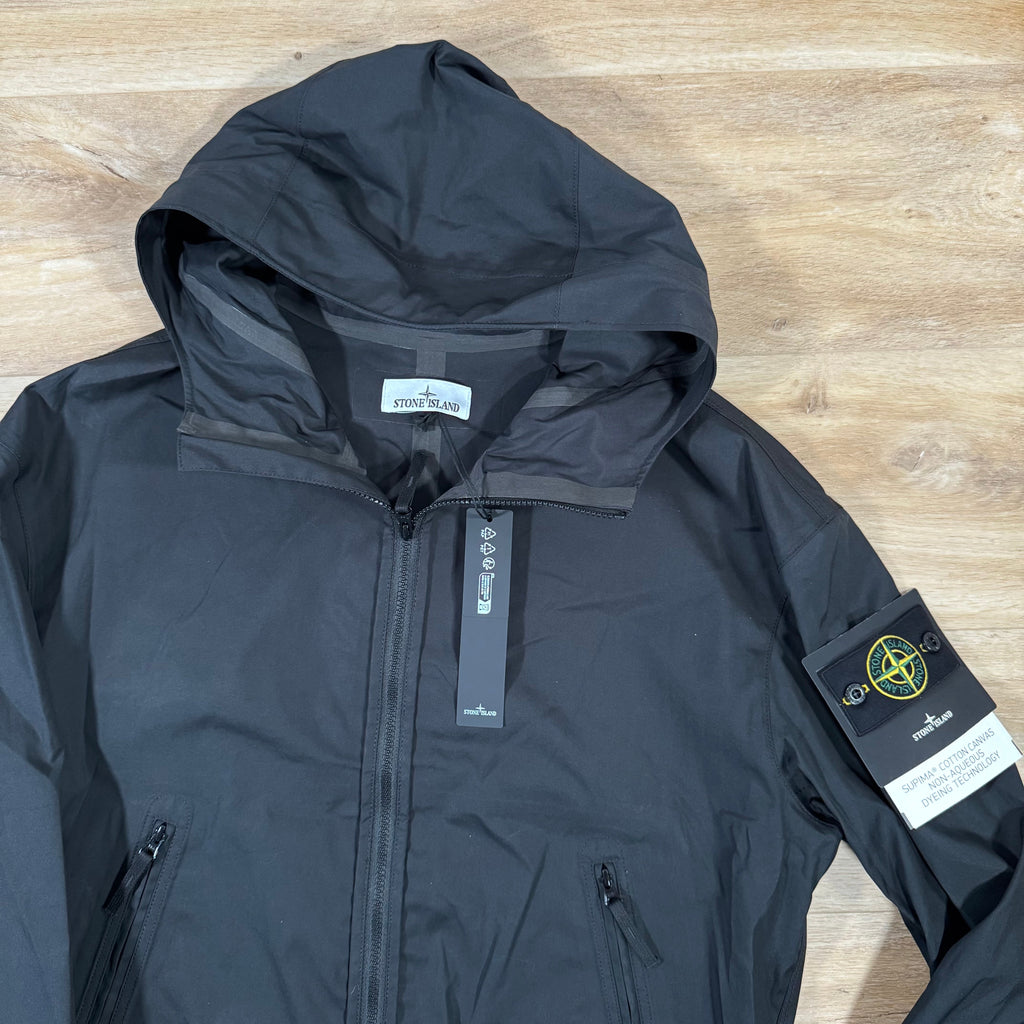 Stone Island Supima Canvas Jacket in Black -Usfansport
