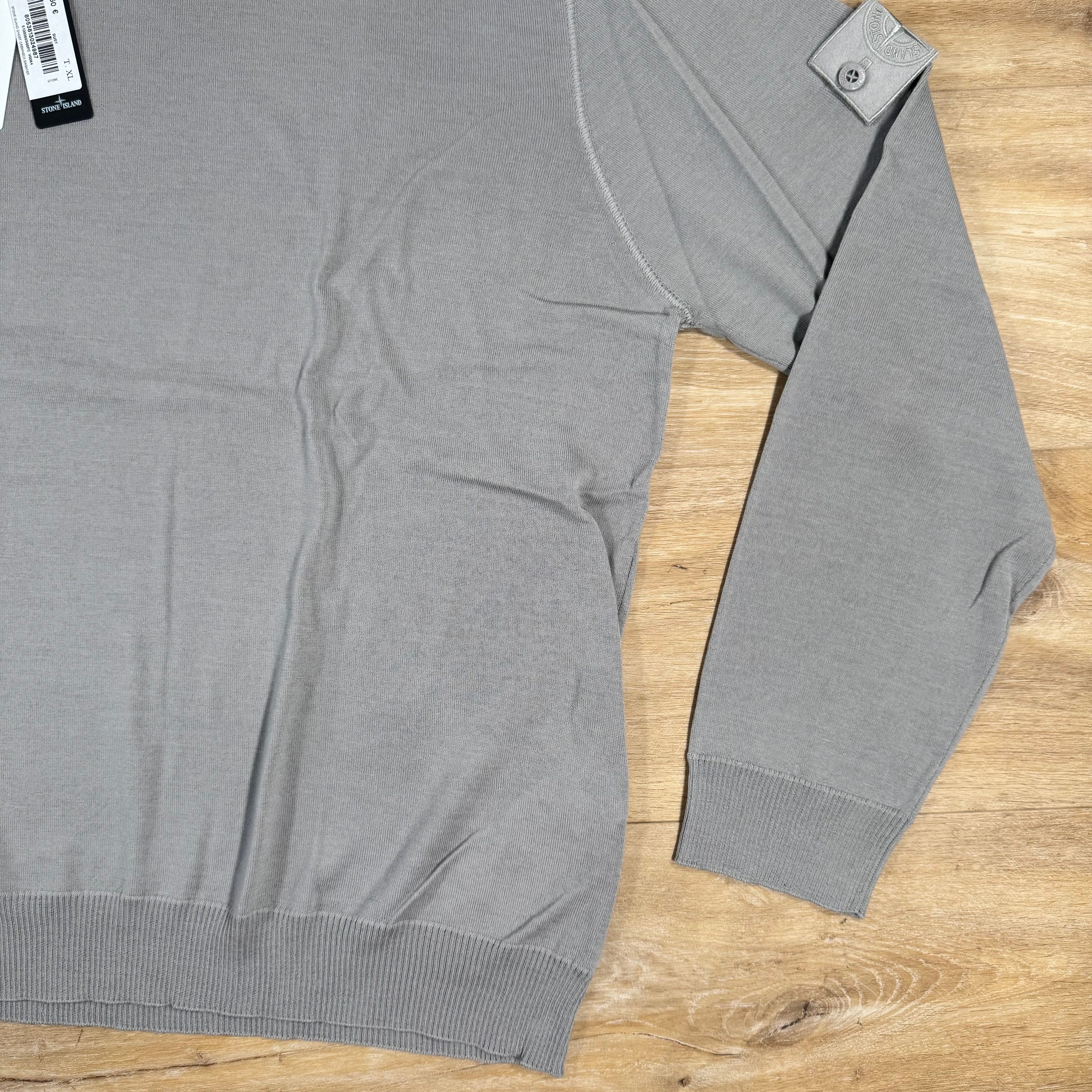Stone Island Light Pure Wool Ghost Sweatshirt in Dust Grey -Usfansport