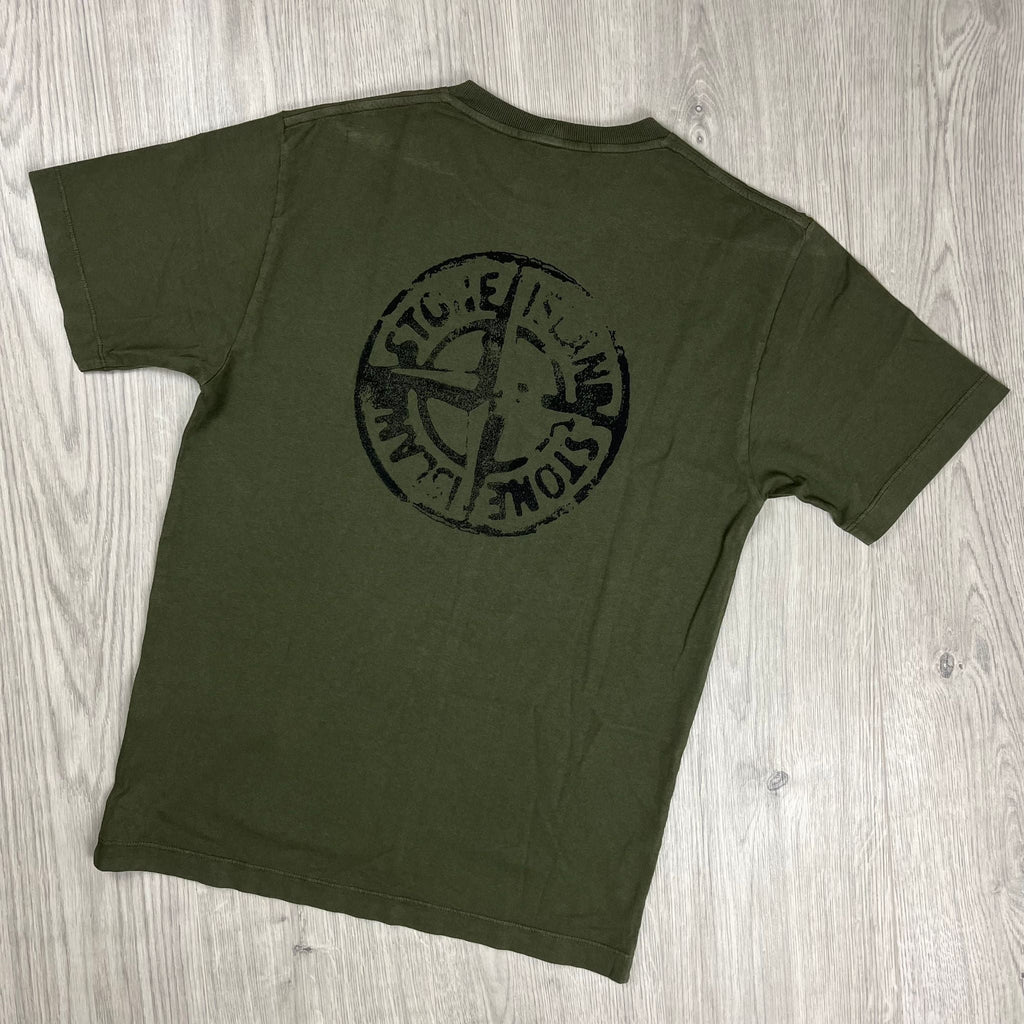 Stone Island Printed T-Shirt - Olive -Usfansport