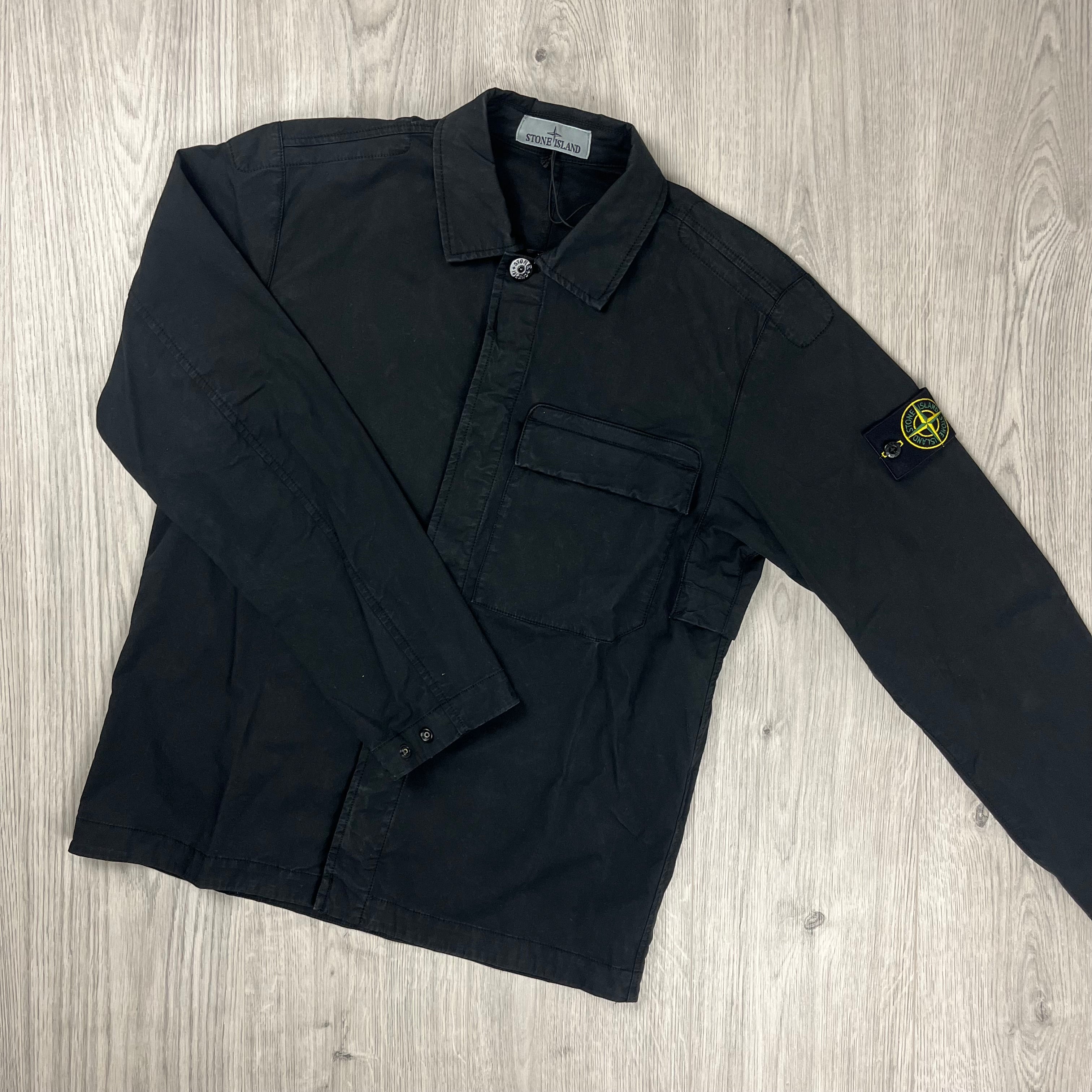 Stone Island Overshirt - Black -Usfansport