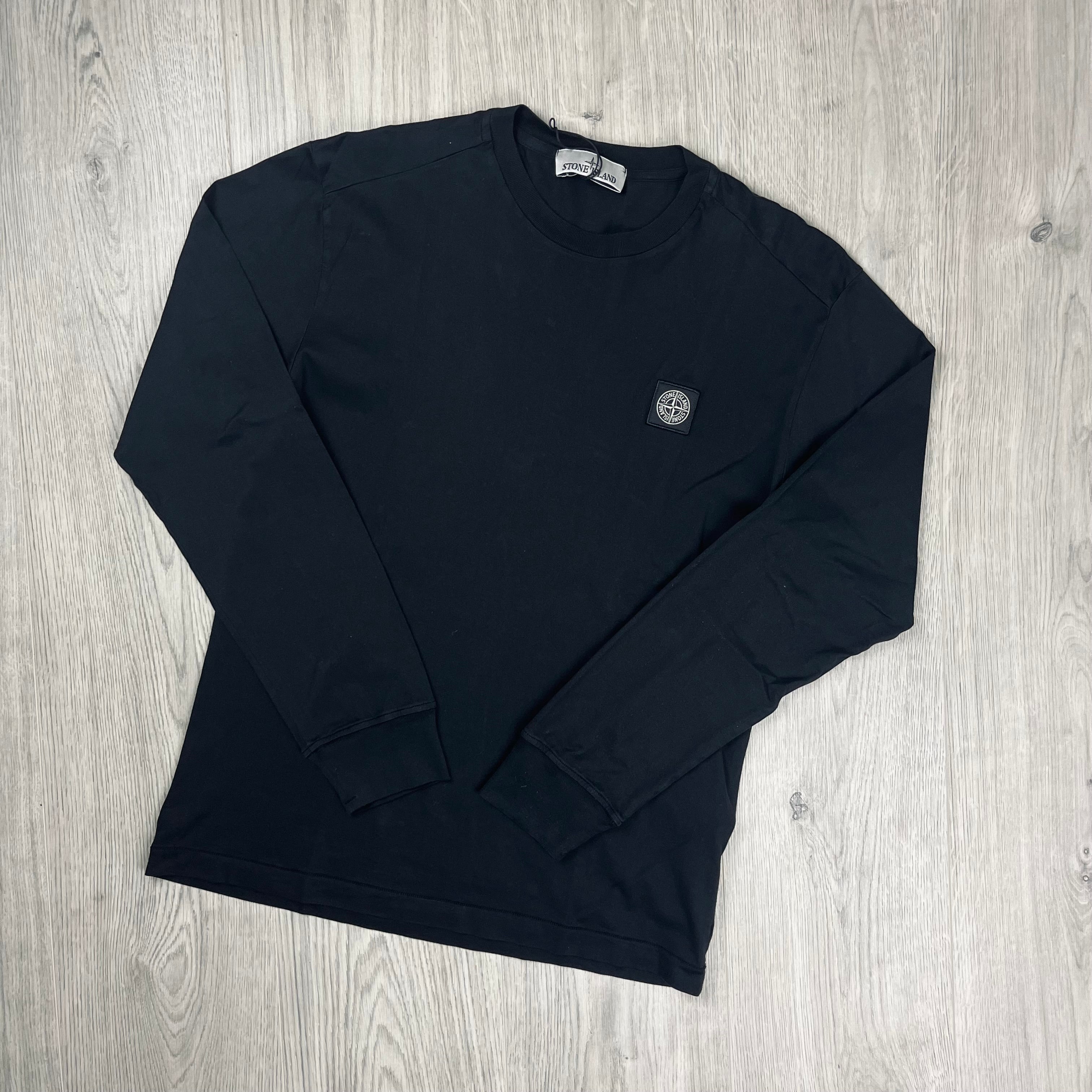 Stone Island Long Sleeve T-Shirt - Black -Usfansport