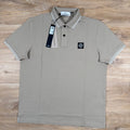 Stone Island Organic Cotton Pique Polo Shirt in Desert -Usfansport