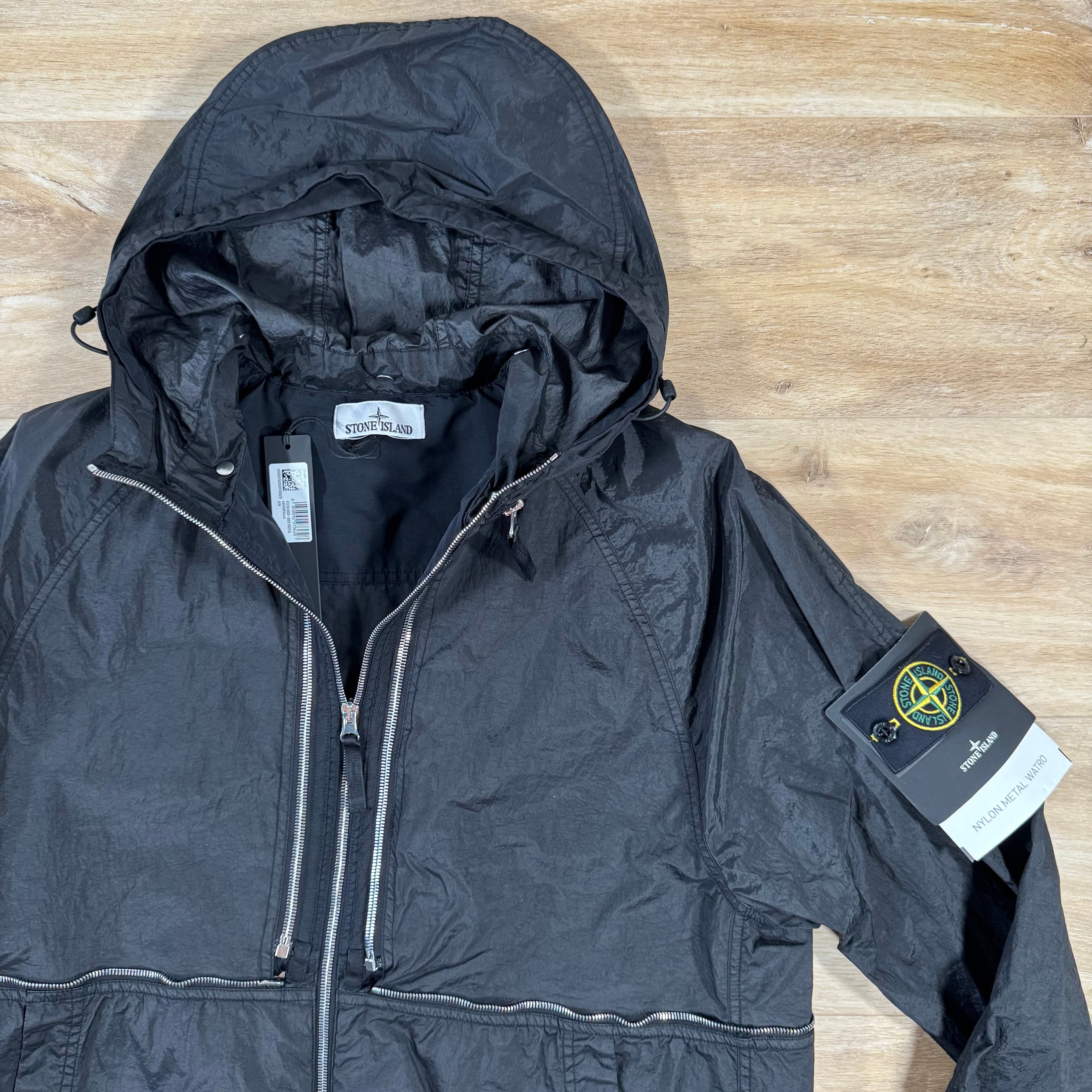 Stone Island Nylon Metal Watro-TC Convertible Jacket in Black -Usfansport