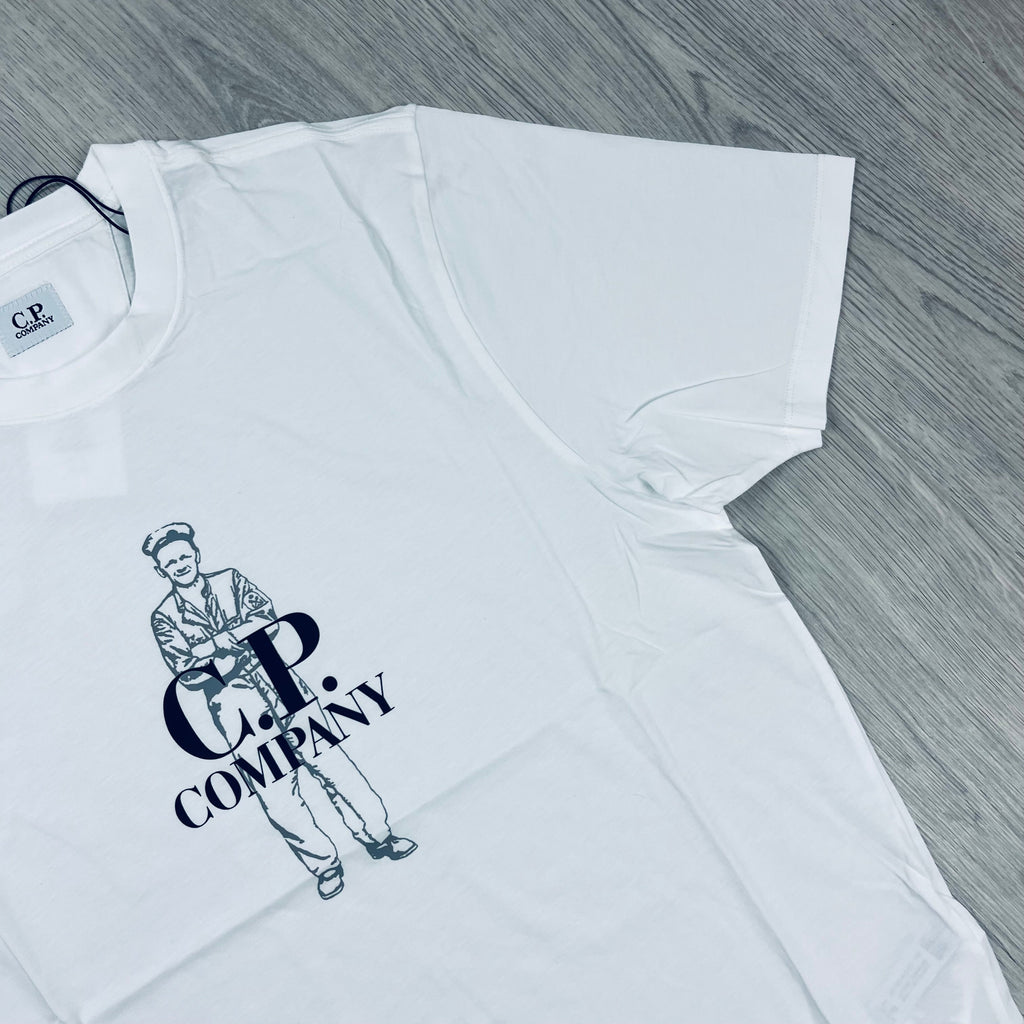 CP Company Sailor T-Shirt - White -Usfansport
