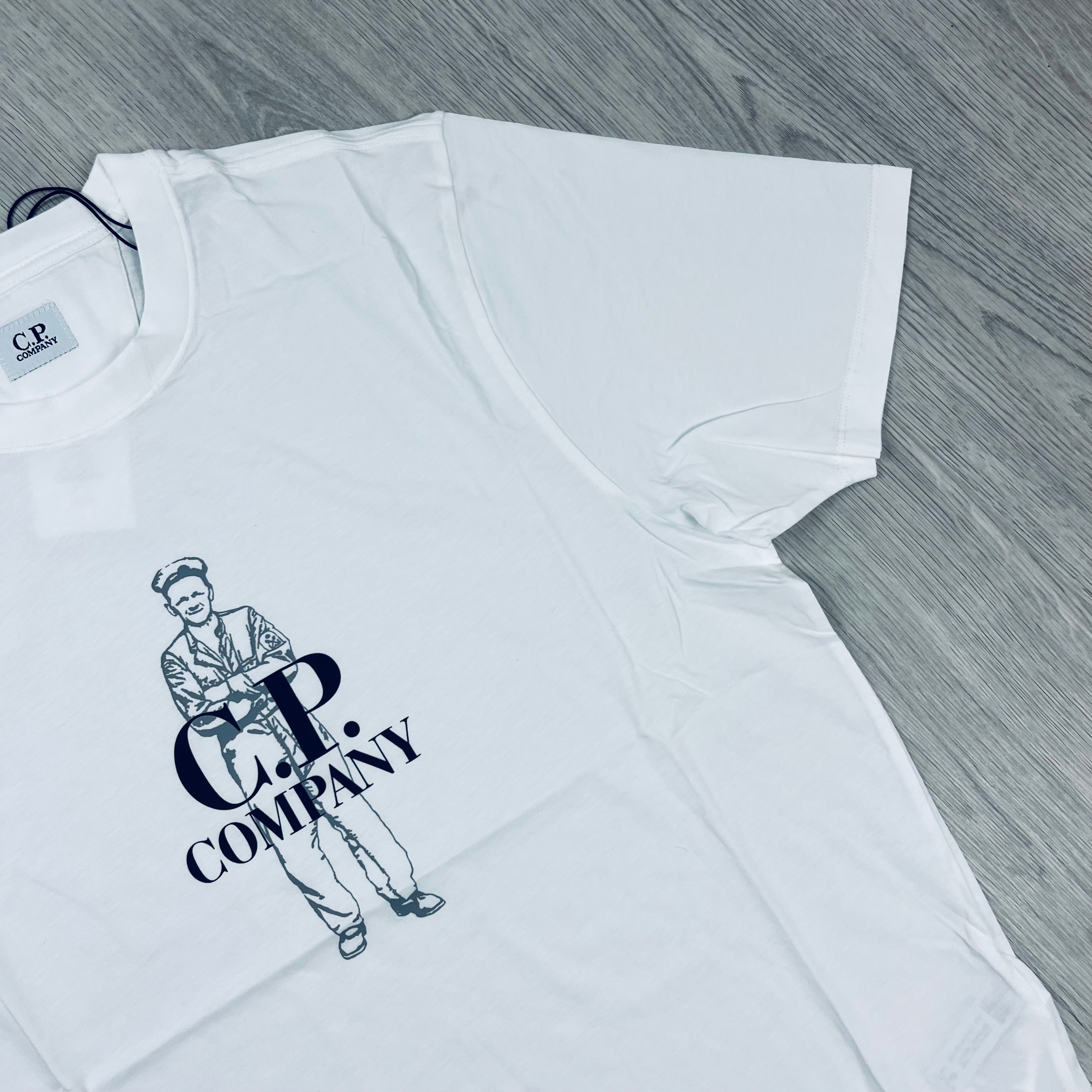 CP Company Sailor T-Shirt - White -Usfansport