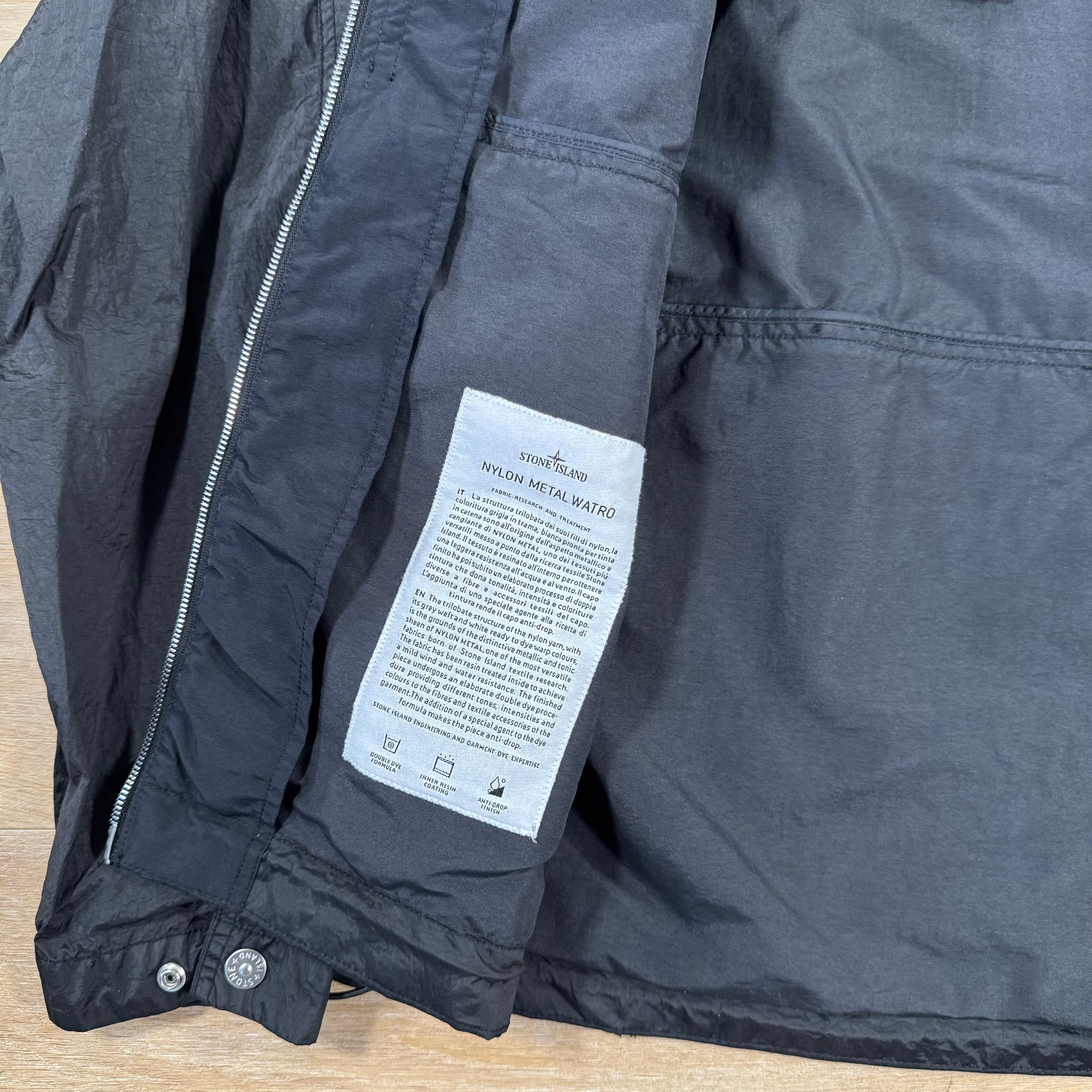 Stone Island Nylon Metal Watro-TC Convertible Jacket in Black -Usfansport