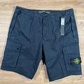 Stone Island Supima Twill Stretch-TC Cargo Bermuda Shorts in Navy -Usfansport