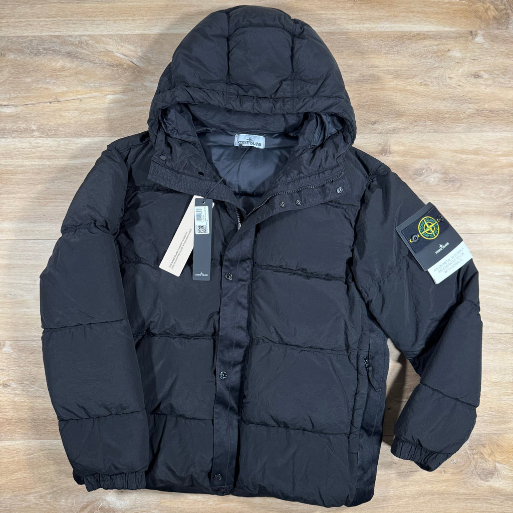 Stone Island Nylon Metal Down Jacket in Black -Usfansport