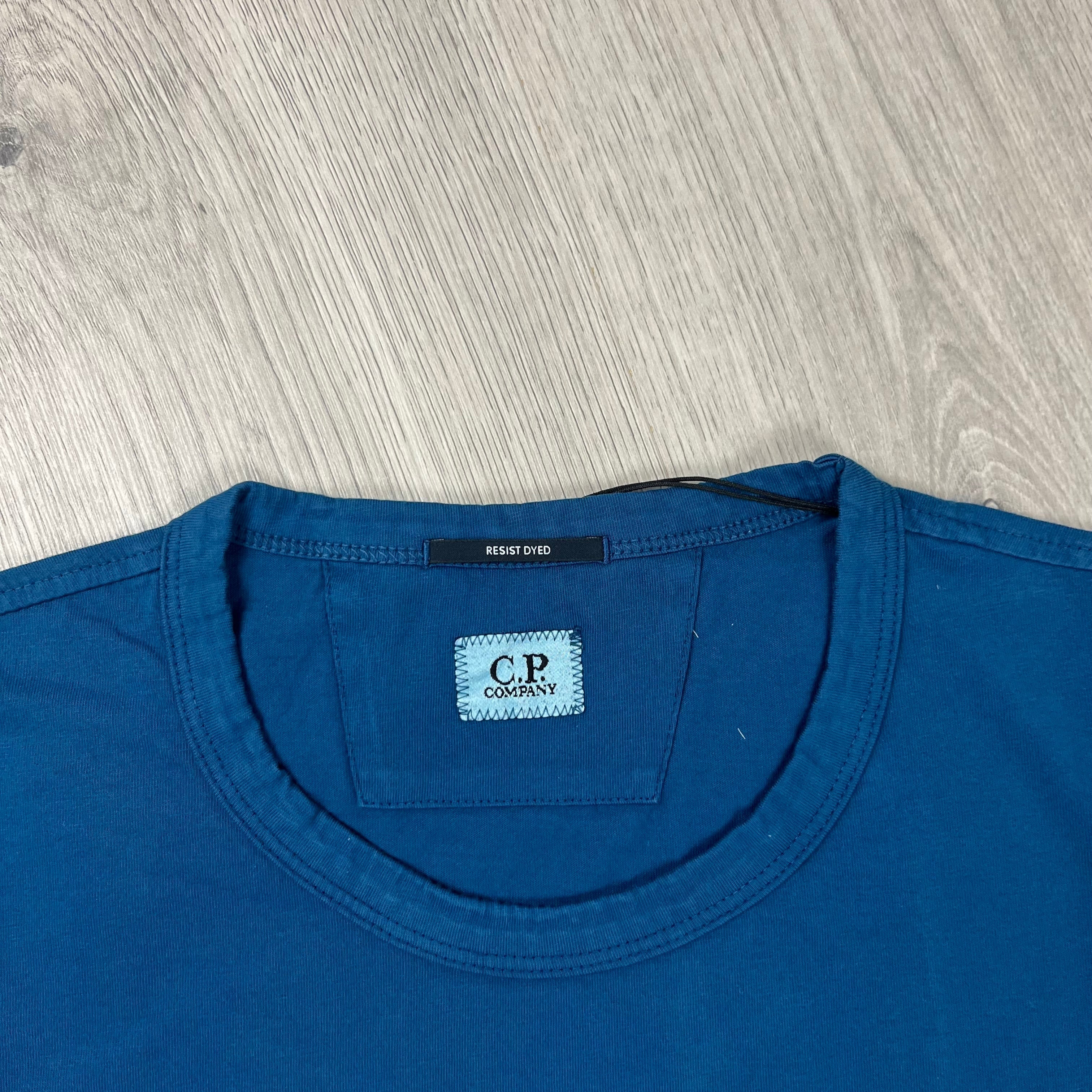 CP Company Printed T-Shirt  - Ink Blue -Usfansport