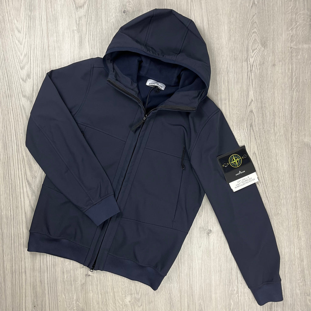 Stone Island Shell Jacket - Navy -Usfansport