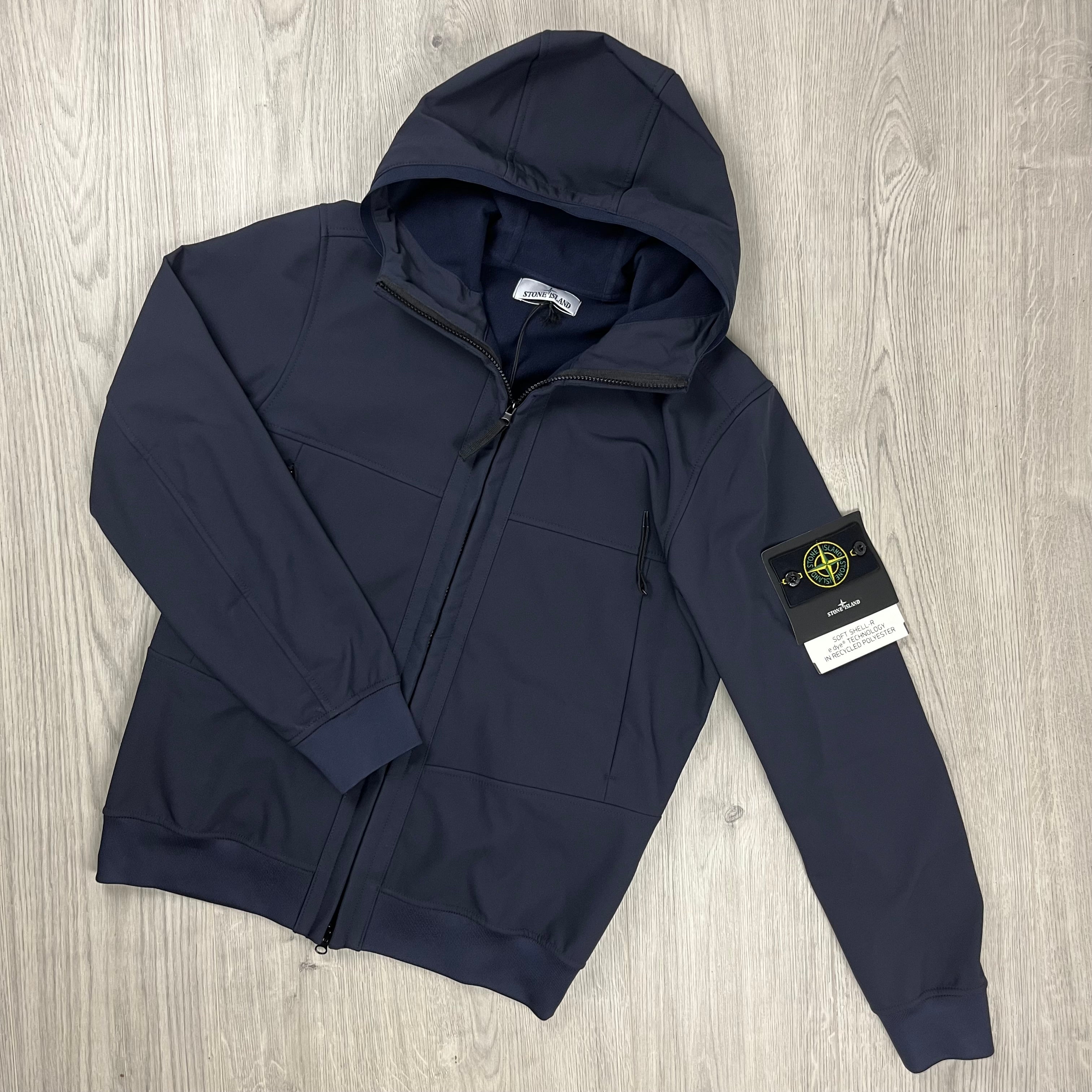 Stone Island Shell Jacket - Navy -Usfansport