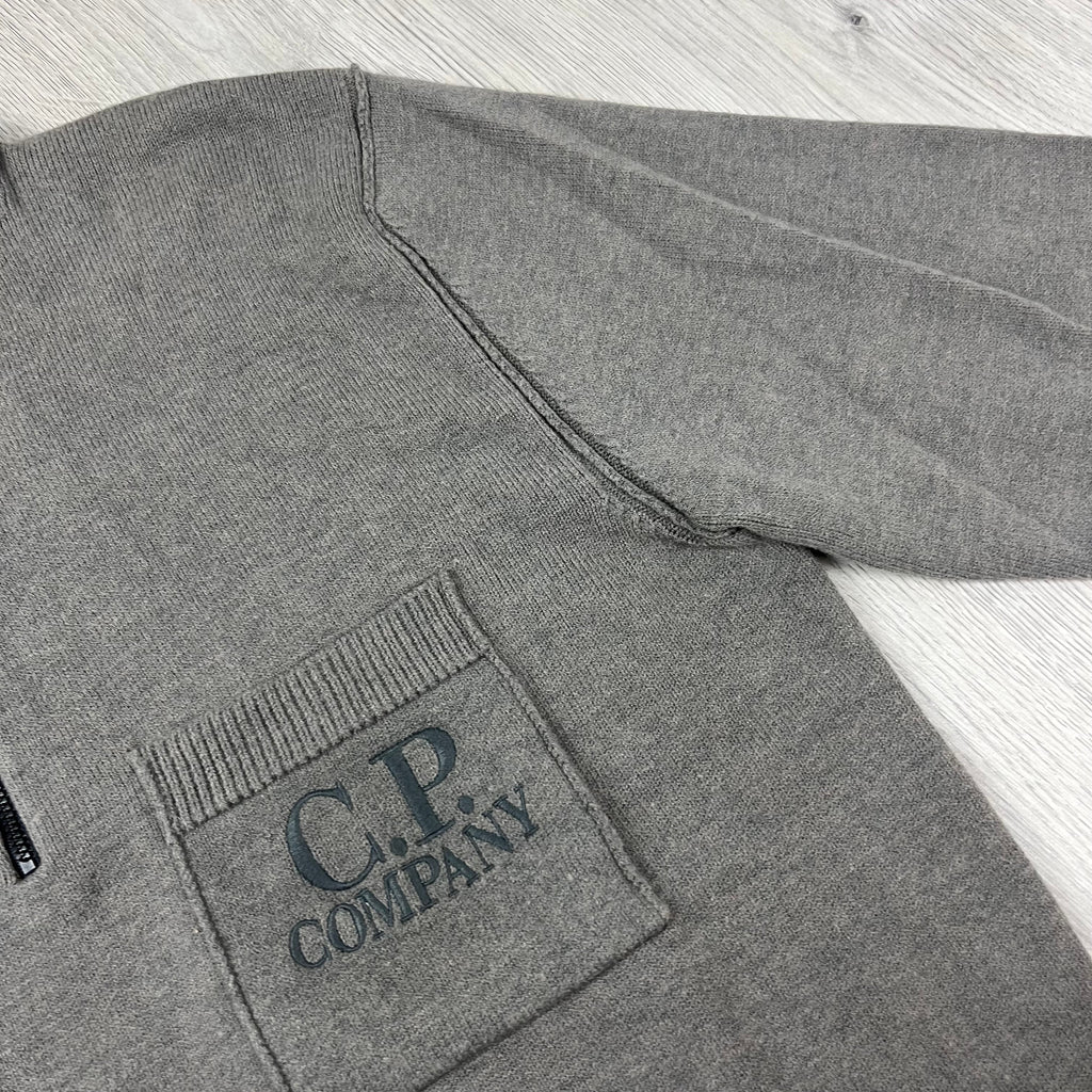CP Company Patch Knit Fleece - Gunmetal -Usfansport