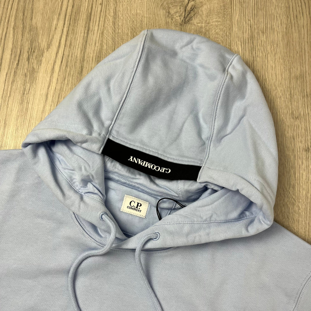 CP Company Raised Fleece Hoodie - Cerulean -Usfansport