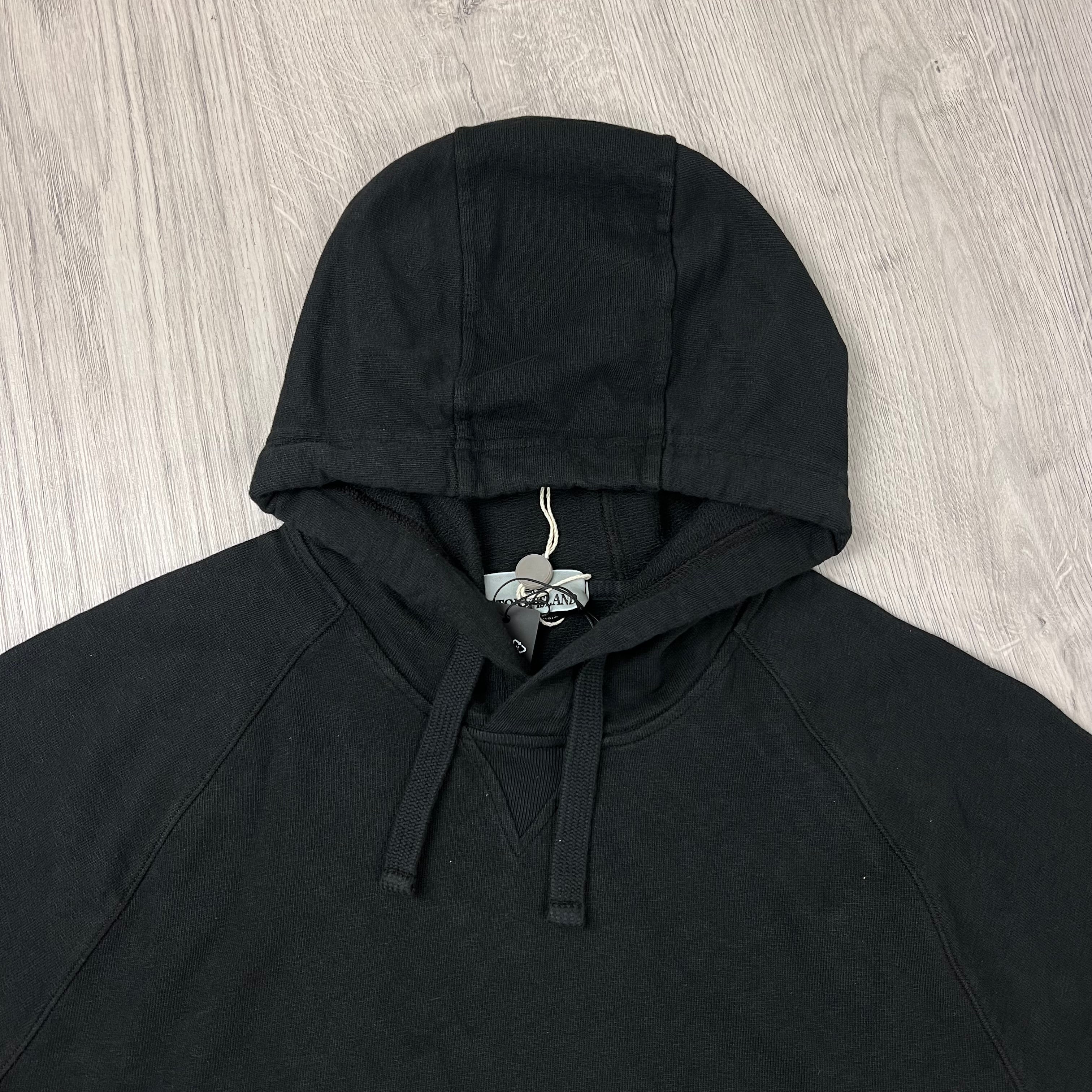 Stone Island Dyed Hoodie - Black -Usfansport