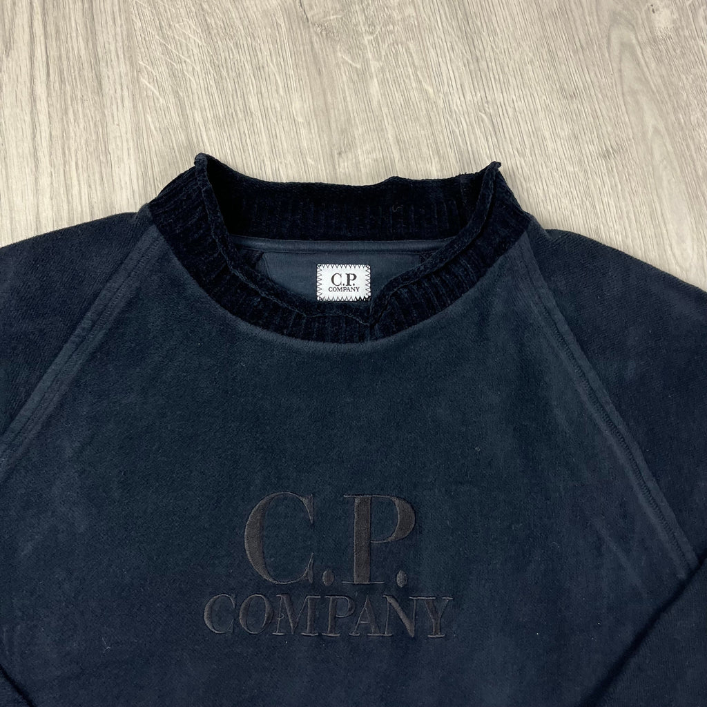 CP Company Roll Neck Sweatshirt - Navy -Usfansport