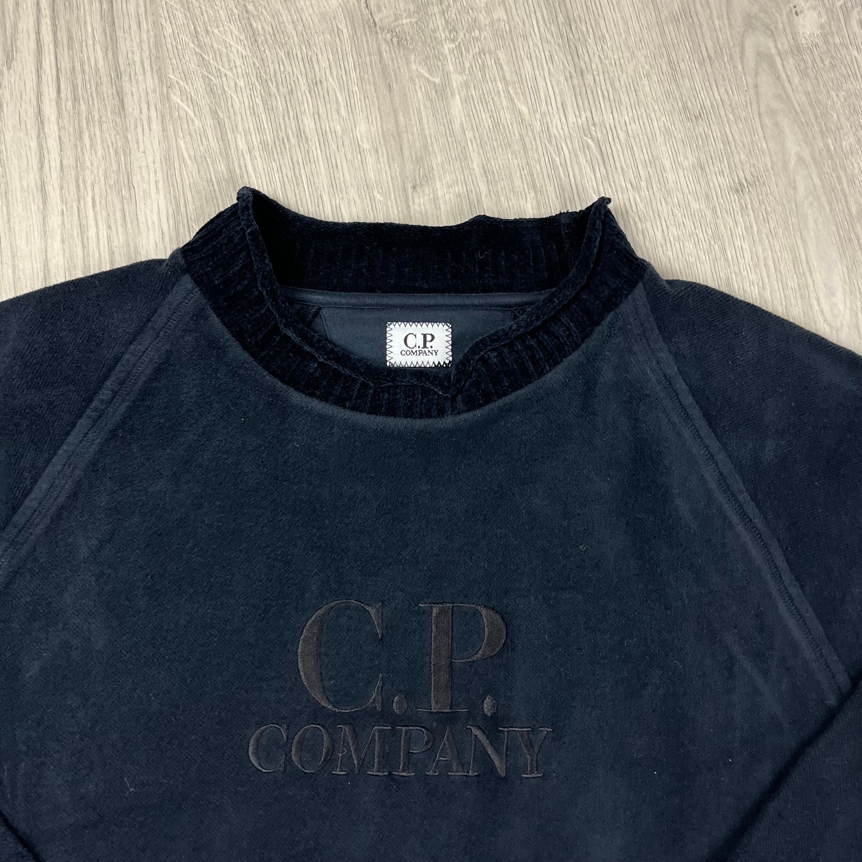 CP Company Roll Neck Sweatshirt - Navy -Usfansport