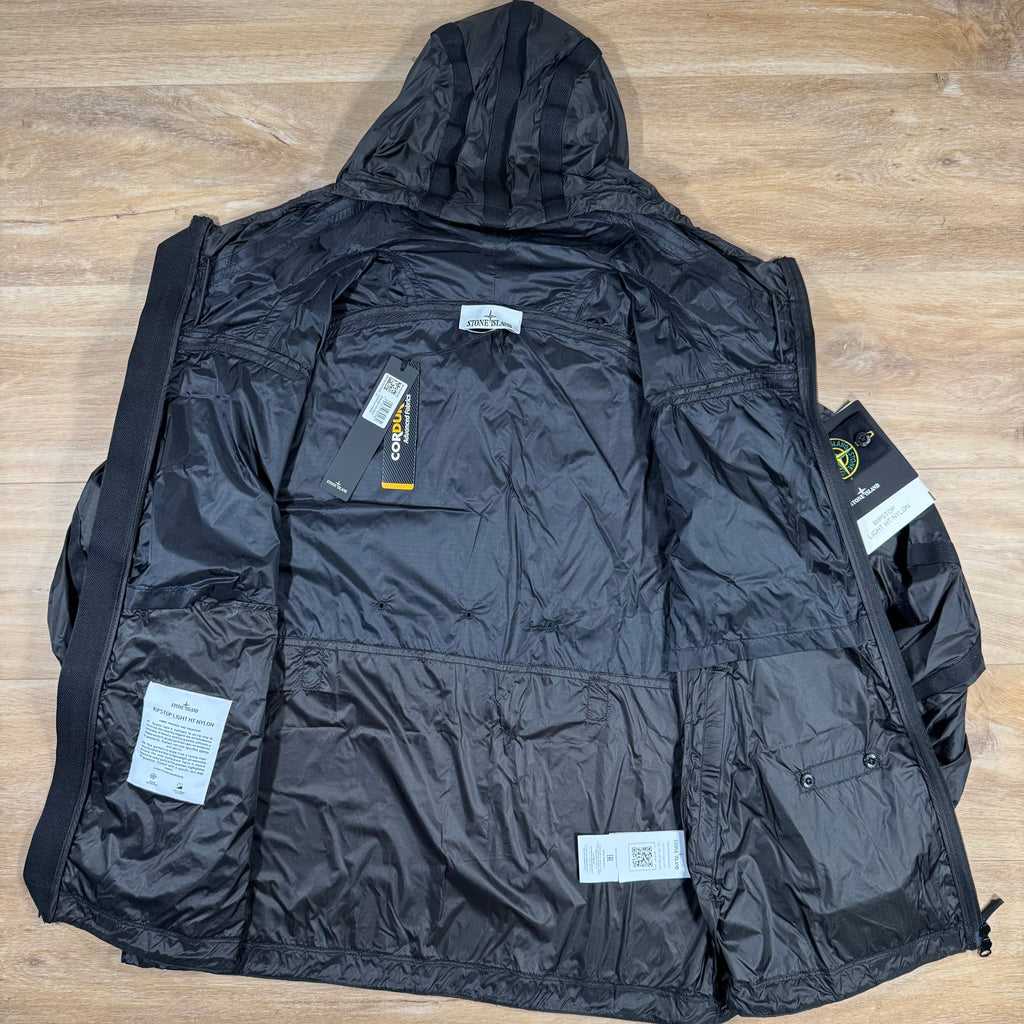 Stone Island Ripstop Light HT Nylon Jacket in Lead Grey -Usfansport