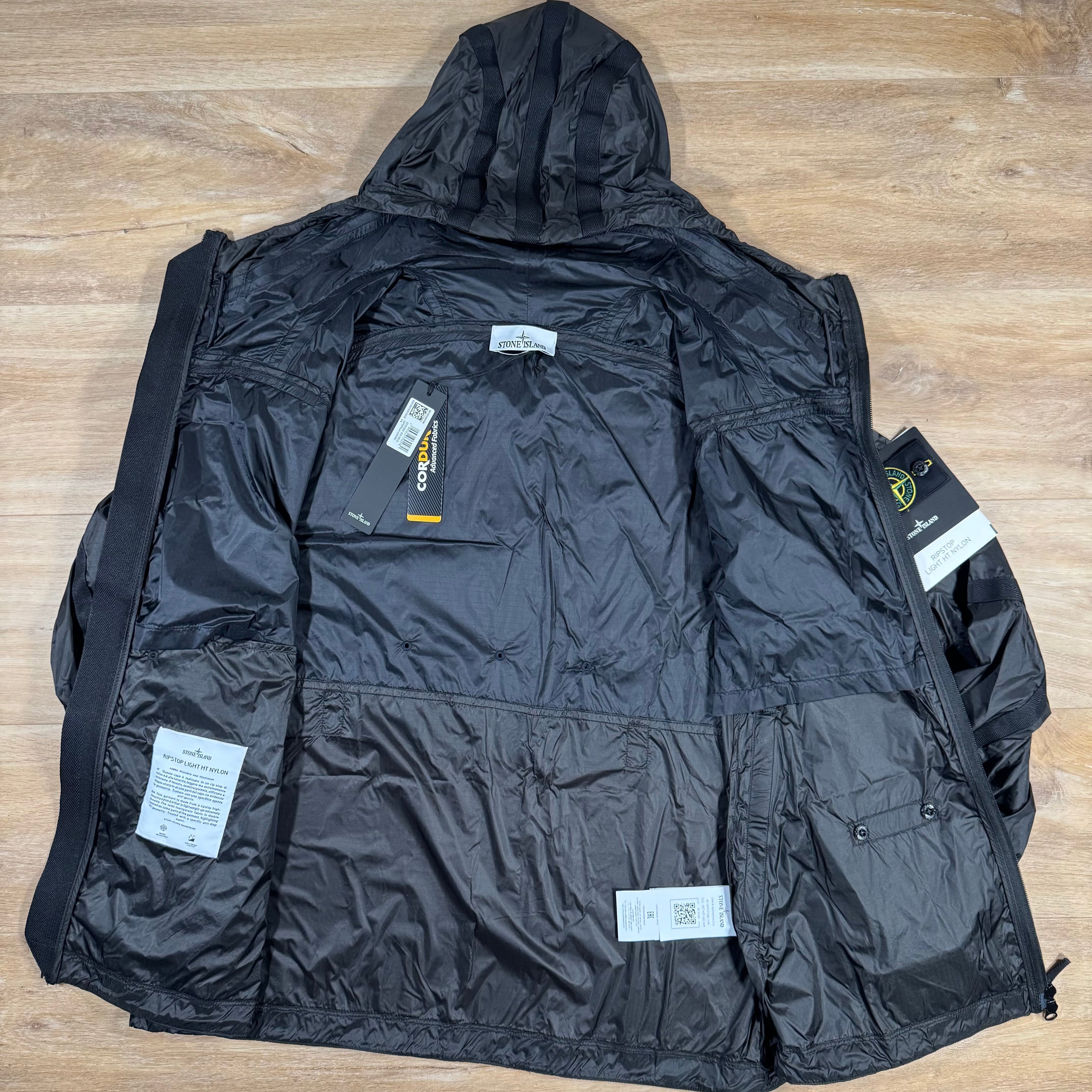 Stone Island Ripstop Light HT Nylon Jacket in Lead Grey -Usfansport